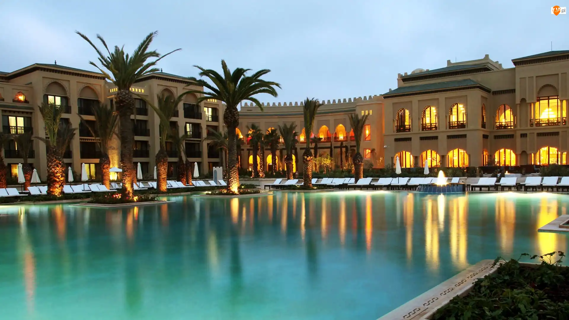Maroko, Hotel, Basen, Mazagan