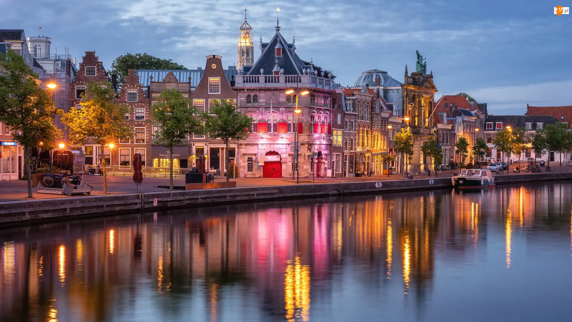 Domy, Holandia, Haarlem, Rzeka Spaarne