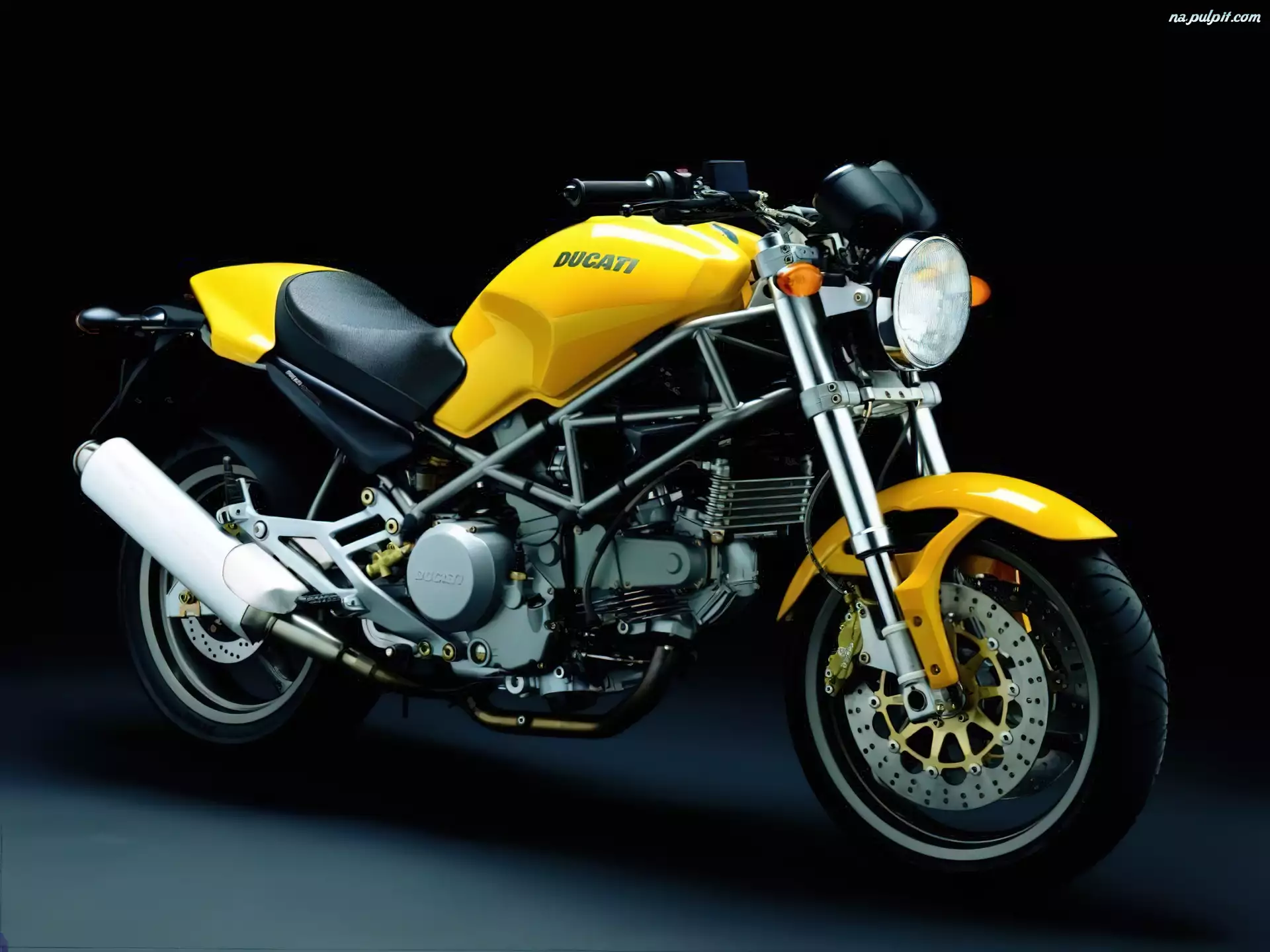 Ducati Monster 695, żółty