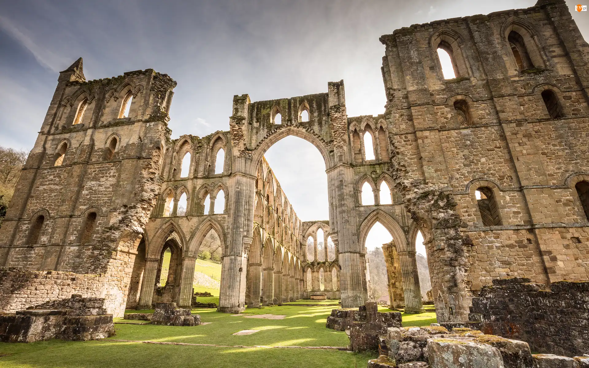 Rievaulx Abbey, Anglia, Ruiny, Turystyczna, Park Narodowy North York Moors, Atrakcja