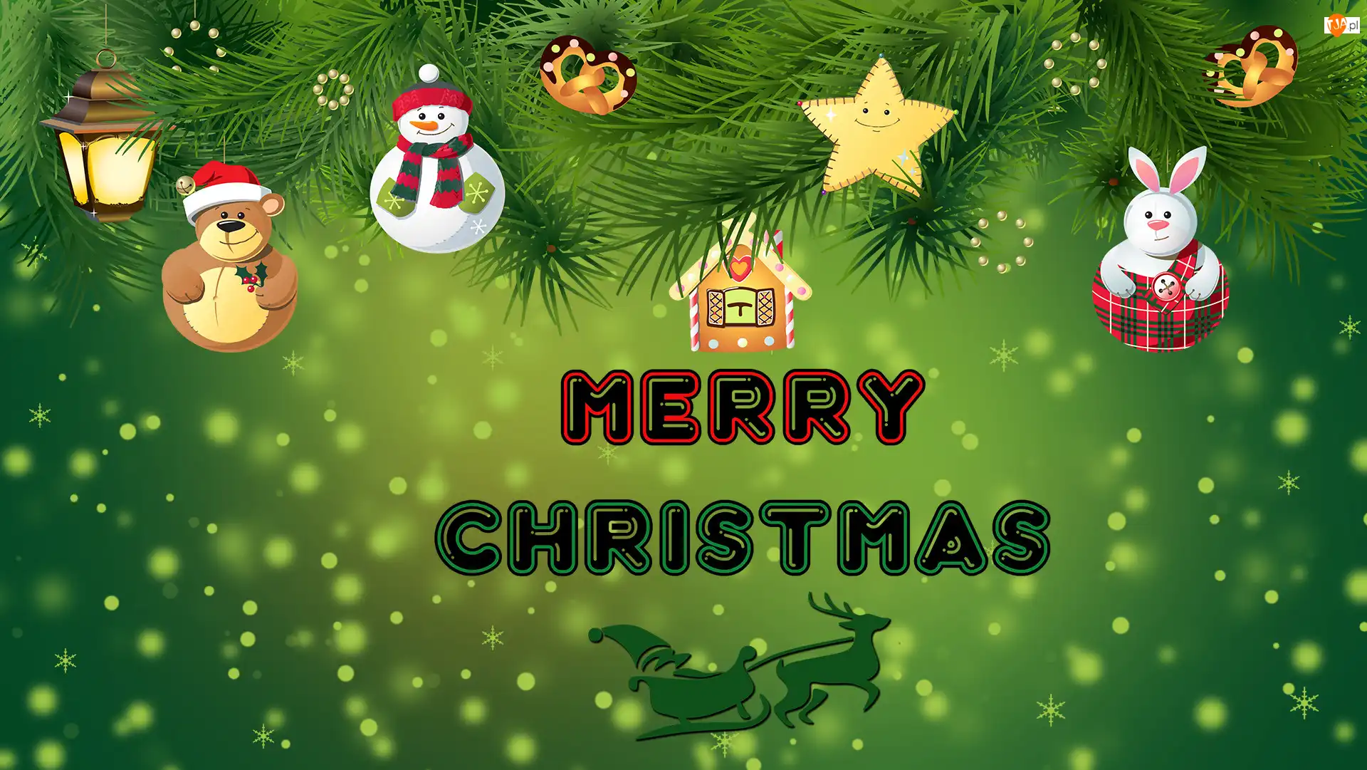 Merry Christmas, Kompozycja, Boże Narodzenie, Napis