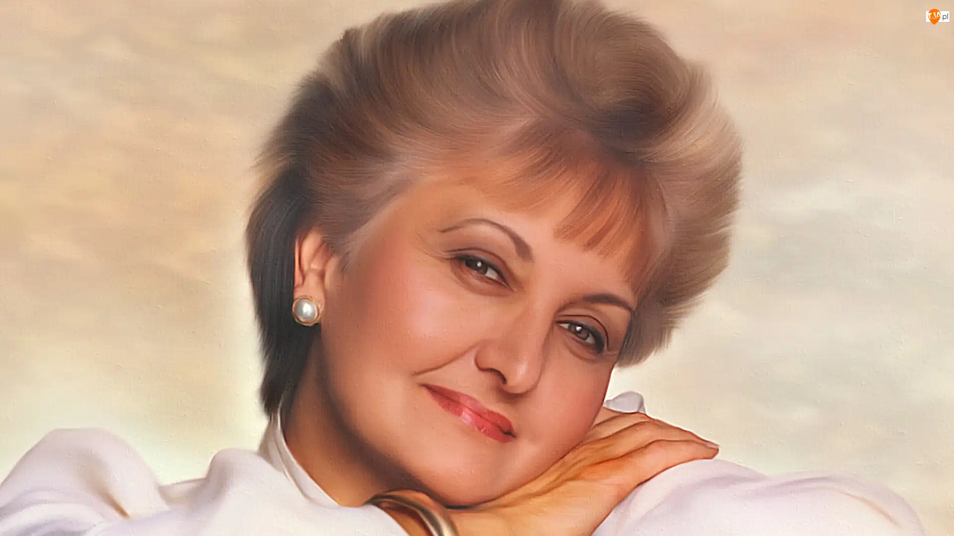 Grafika, Kobieta, Uśmiech