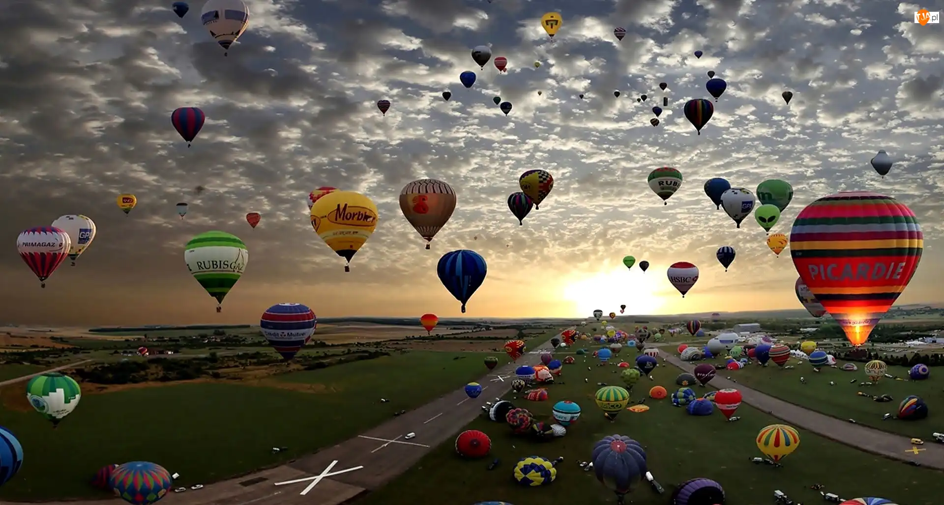 Balony, Wschód Słońca