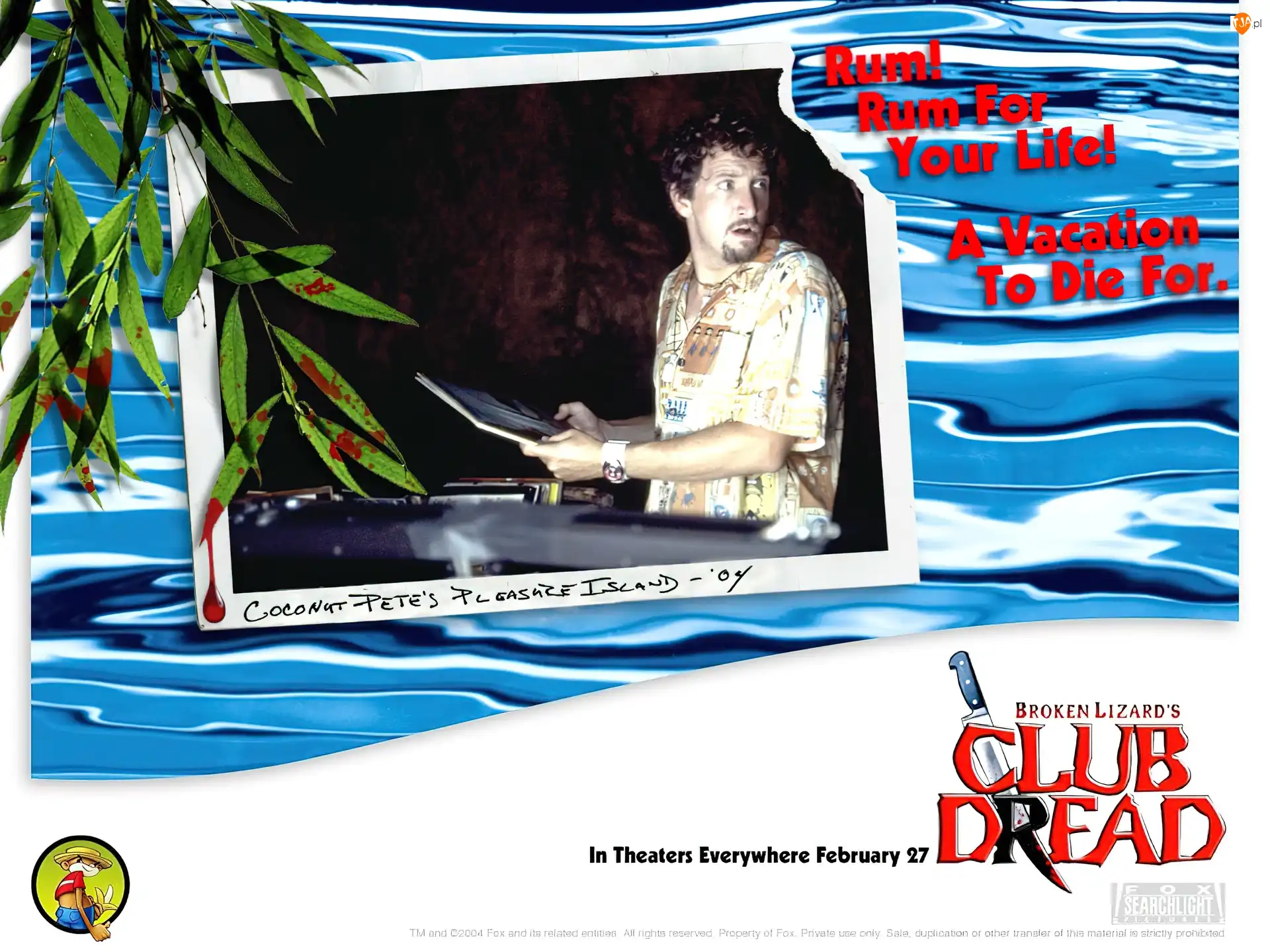 napisy, Club Dread, zdjęcie, liście