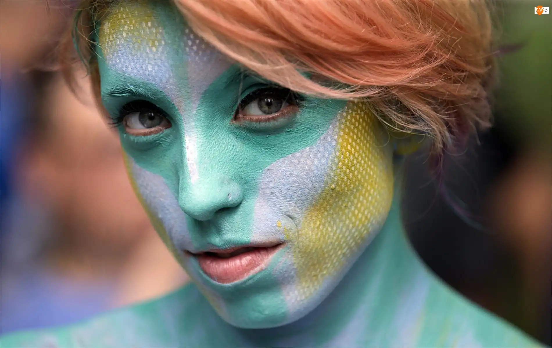 Twarz, Bodypainting, Kobieta