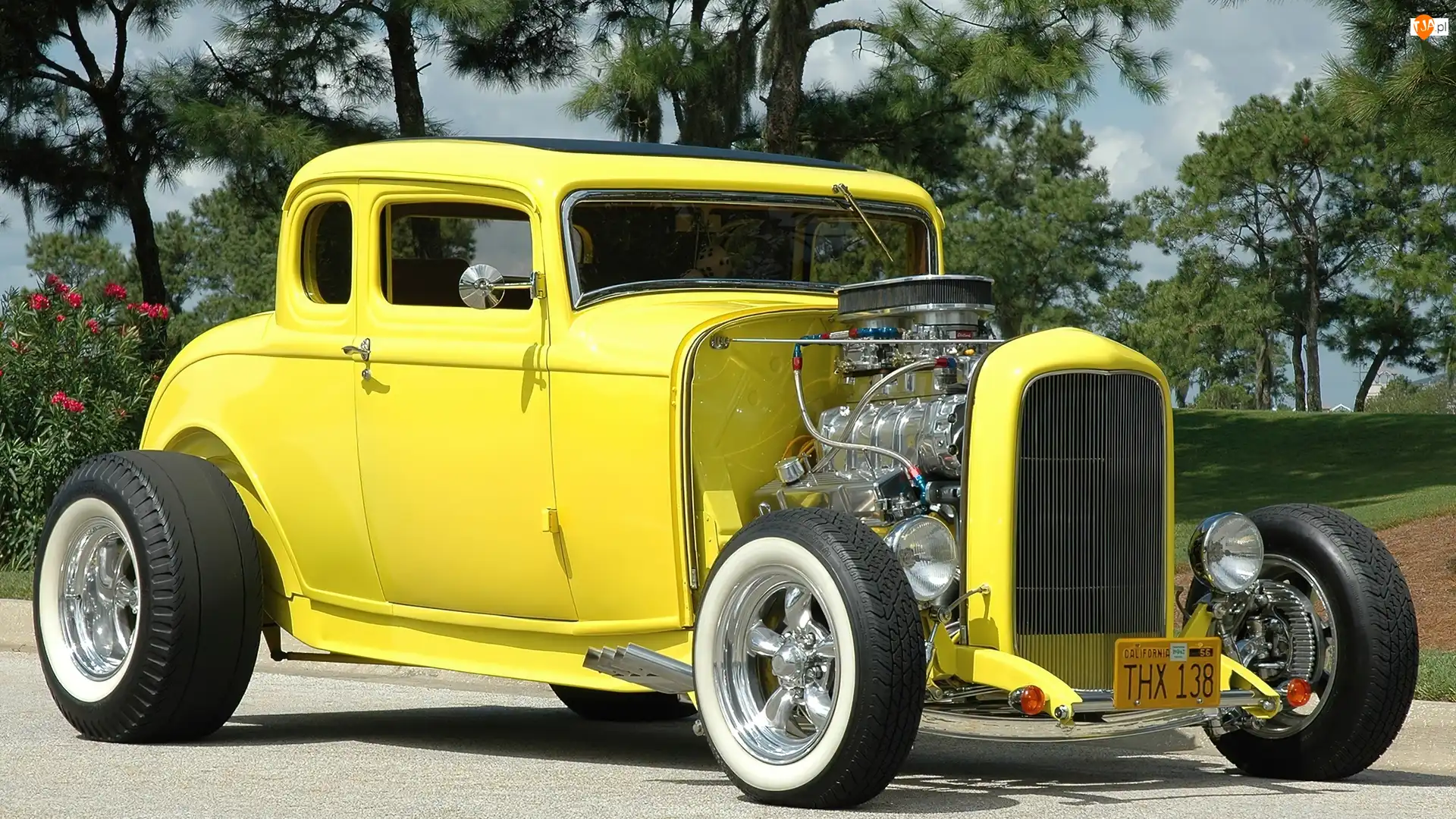 HotRod, Żółty, Ford, 1932