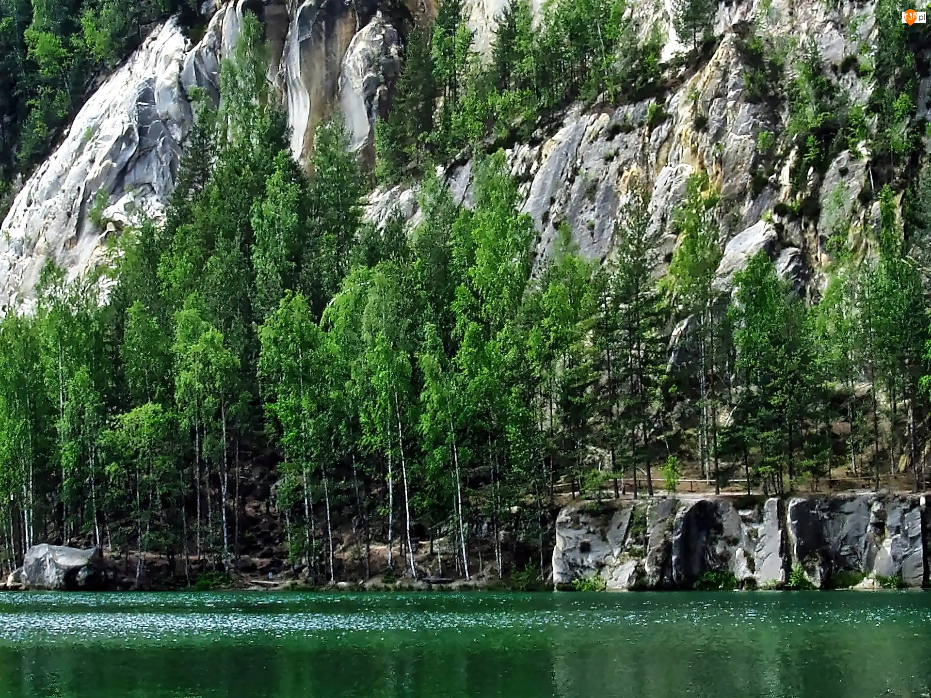 Adrspach, Czechy, Miasto, Jezioro, Skalne, Skały