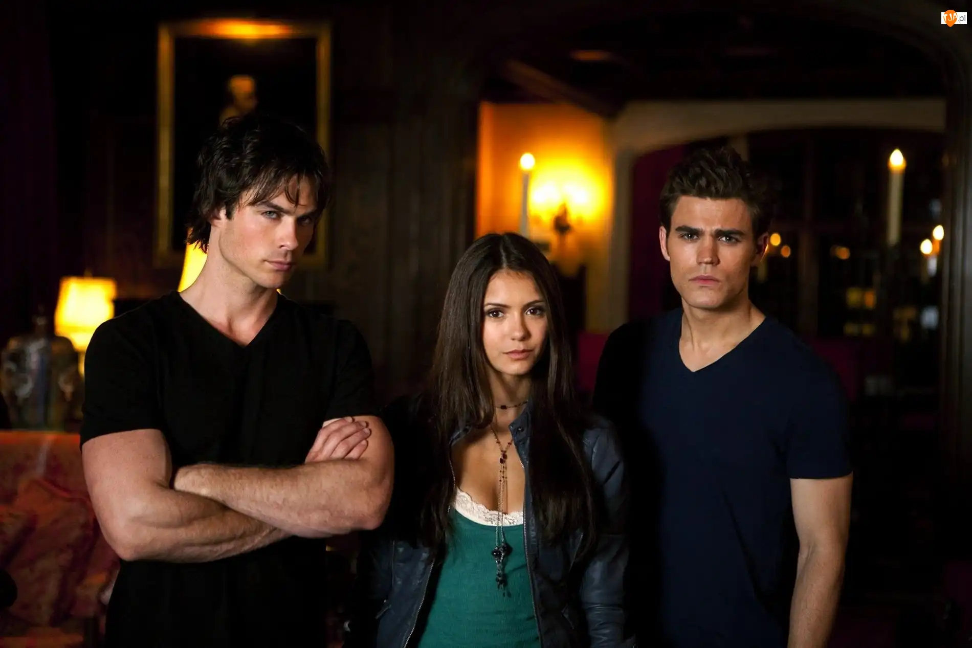 Aktorzy, Pamiętniki wampirów, Paul Wesley, Główni, Nina Dobrev, Ian Somerhalder, The Vampire Diaries