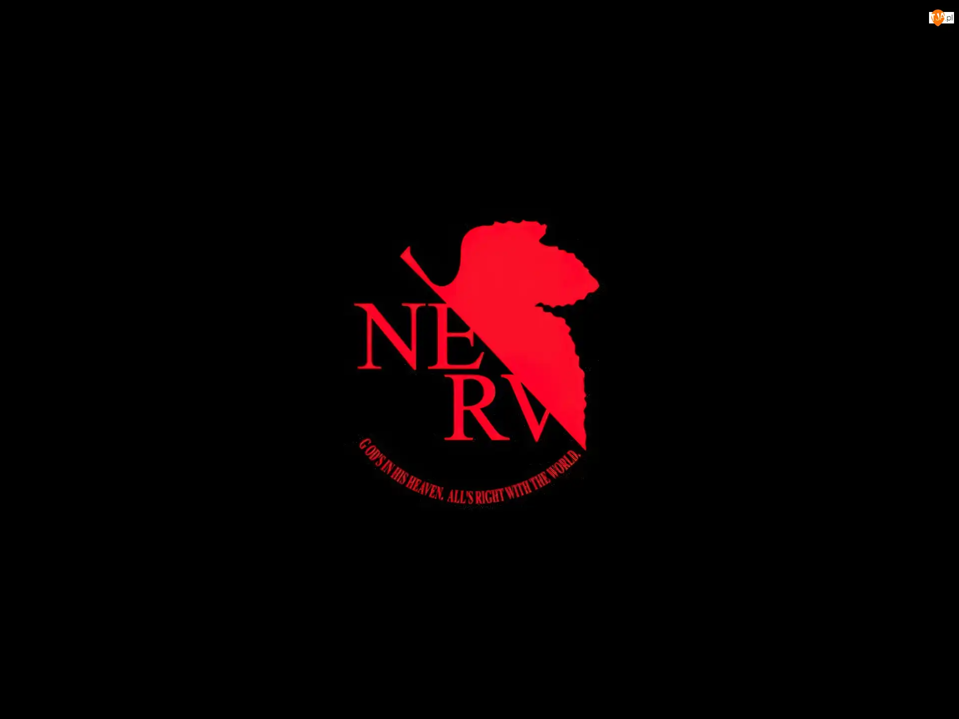 liść, Neon Genesis Evangelion, logo, napis