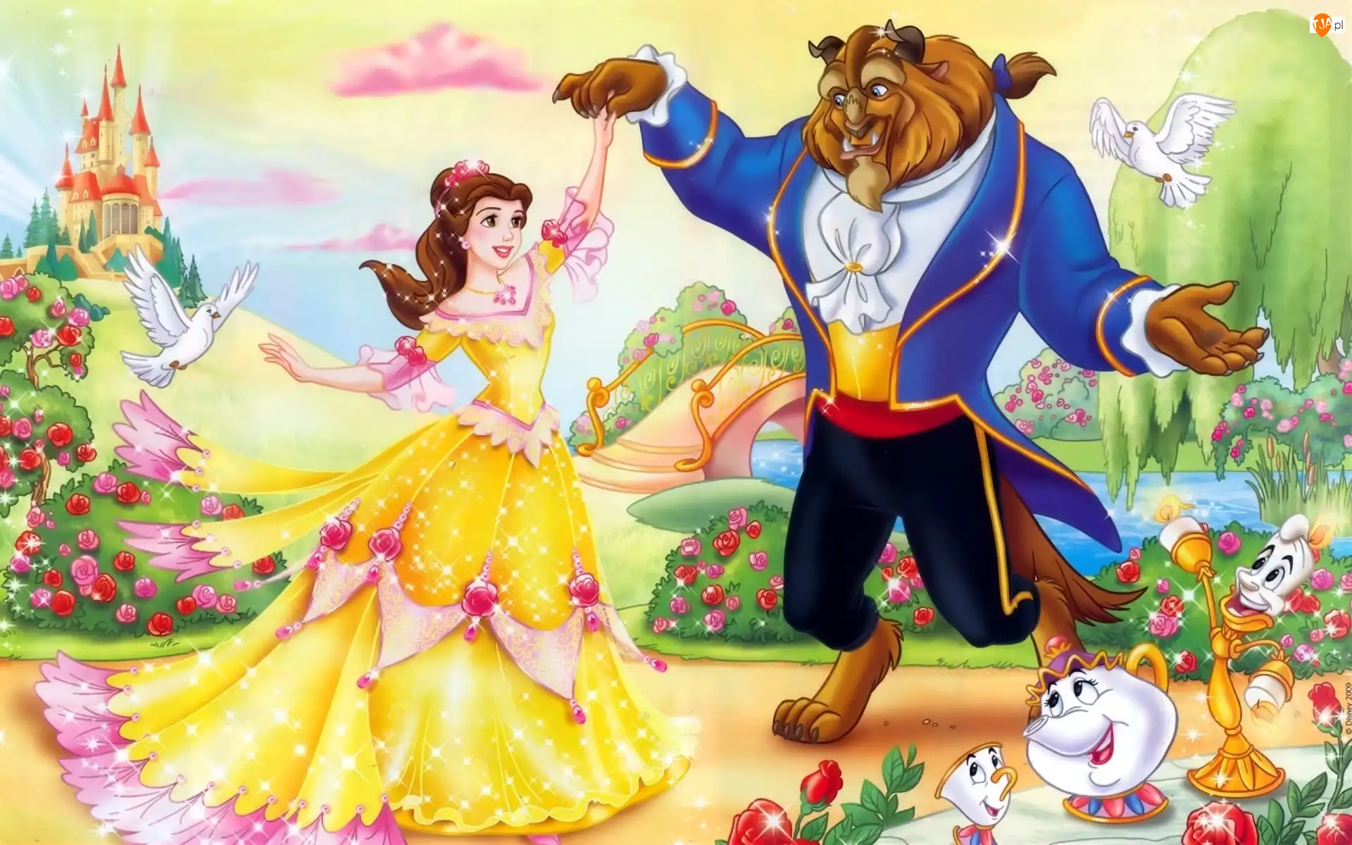 żółta sukienka, Piękna i bestia, Beauty and the Beast, bajka