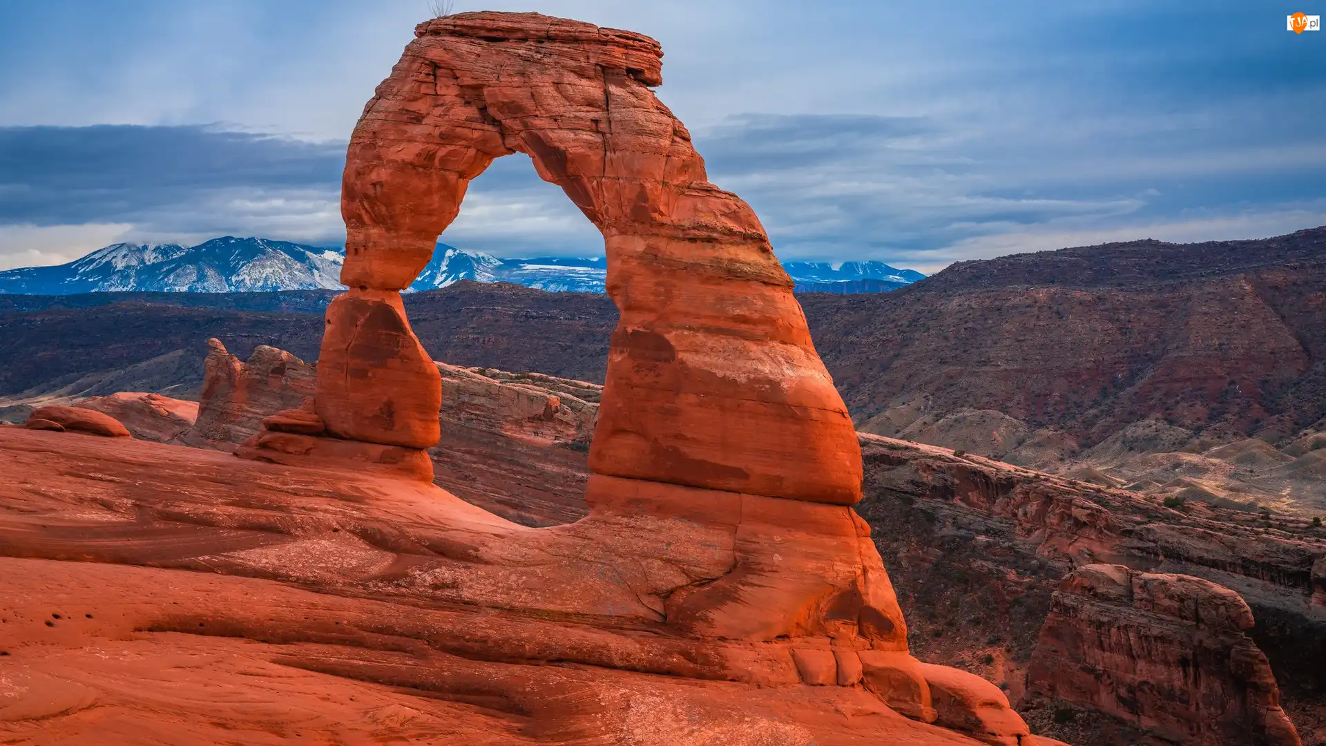 Skały, Park Narodowy Arches, Delicate Arch, Stany Zjednoczone, Łuk, Stan Utah