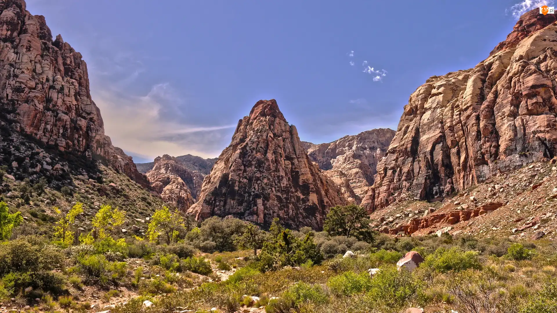 Stan Nevada, Stany Zjednoczone, Rezerwat przyrody, Skały, Red Rock Canyon National Conservation Area, Góry