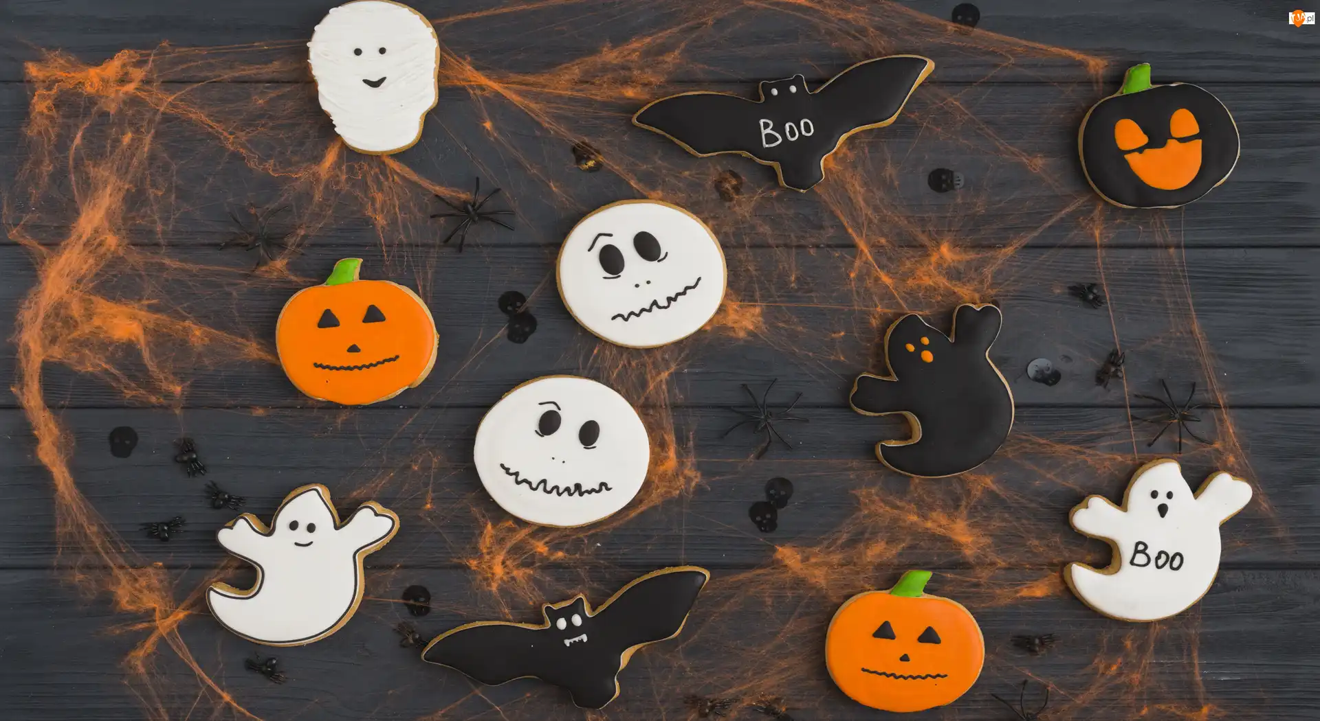 Deski, Halloween, Ciasteczka, Ciemne