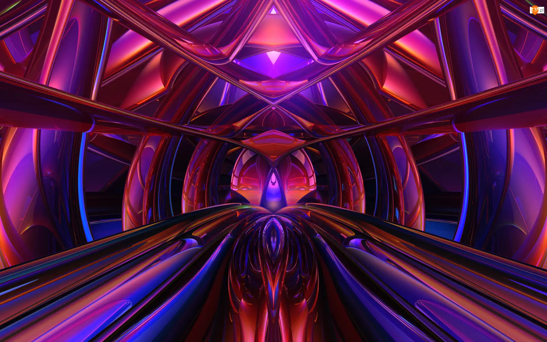 Tunel, Grafika 3D, Abstrakcja