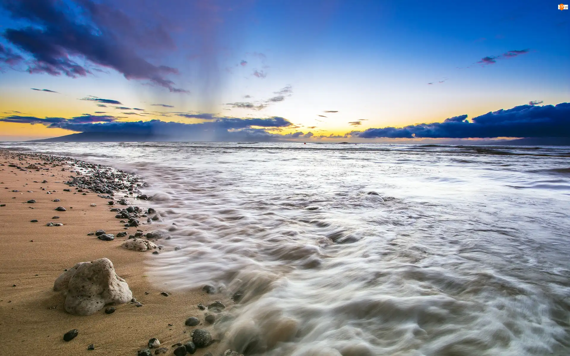 Kamienie, Ocean, Plaża