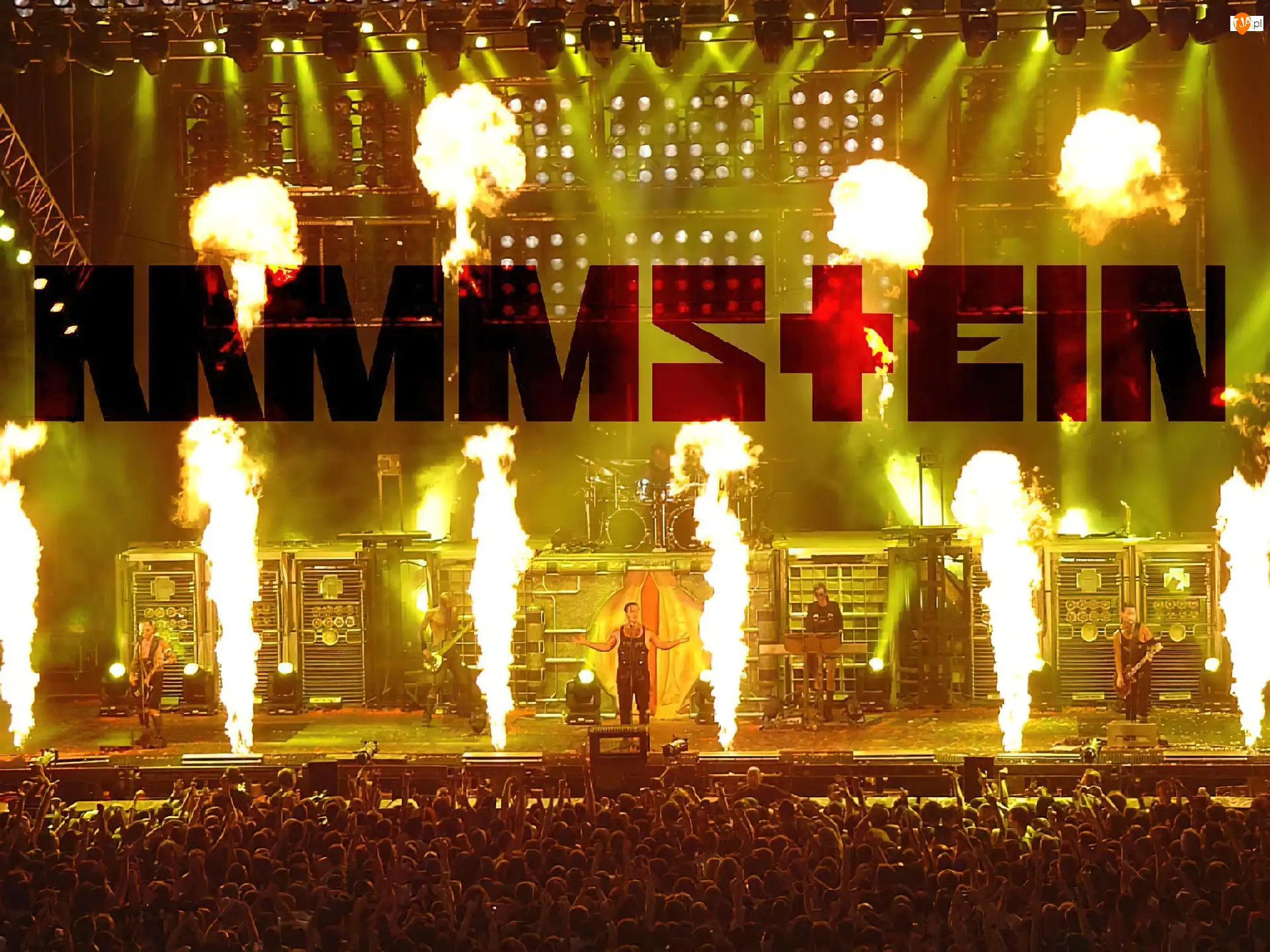 płomienie, Rammstein, koncert