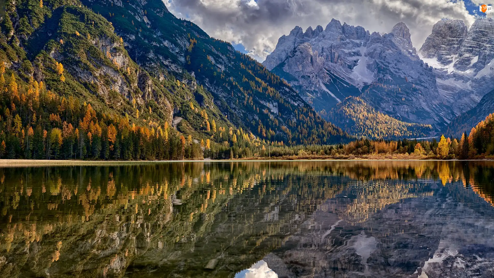 Dolomity, Góry, Lago di Landro, Włochy, Jezioro, Park przyrody Tre Cime