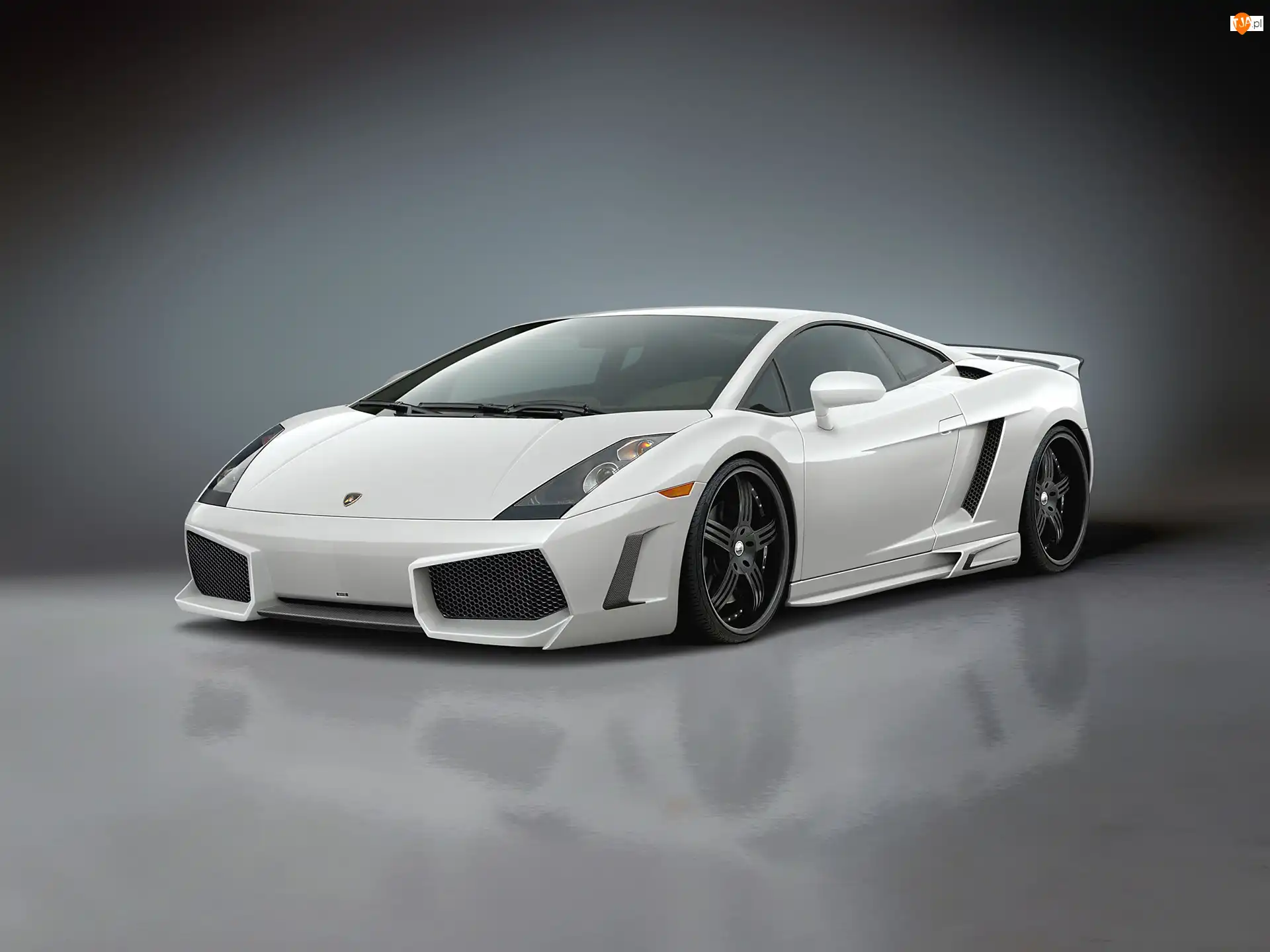 Zawiezenie, Biały, Lamborghini Gallardo, Sportowe