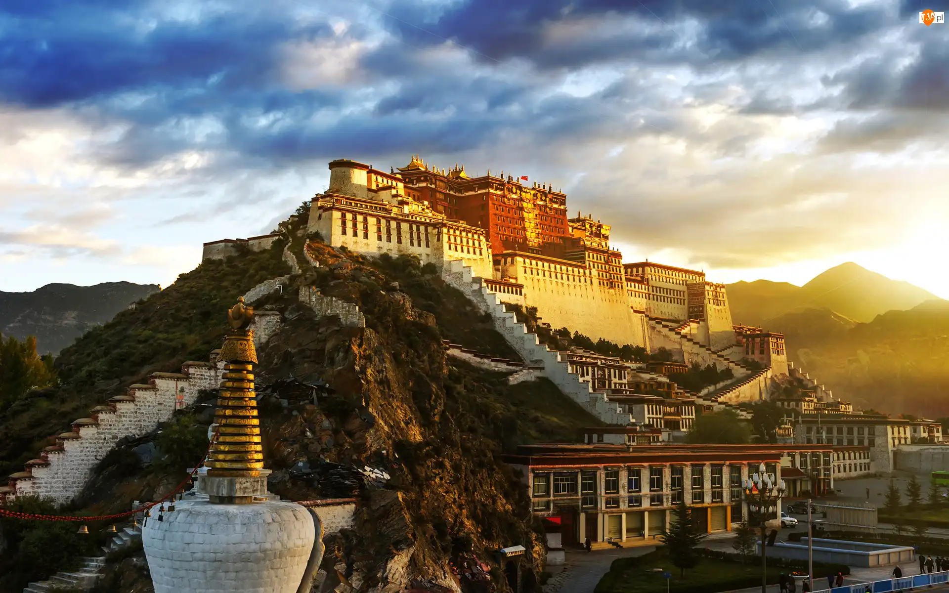 Lhasa, Góry, Tybet, Chiny, Pałac Potala