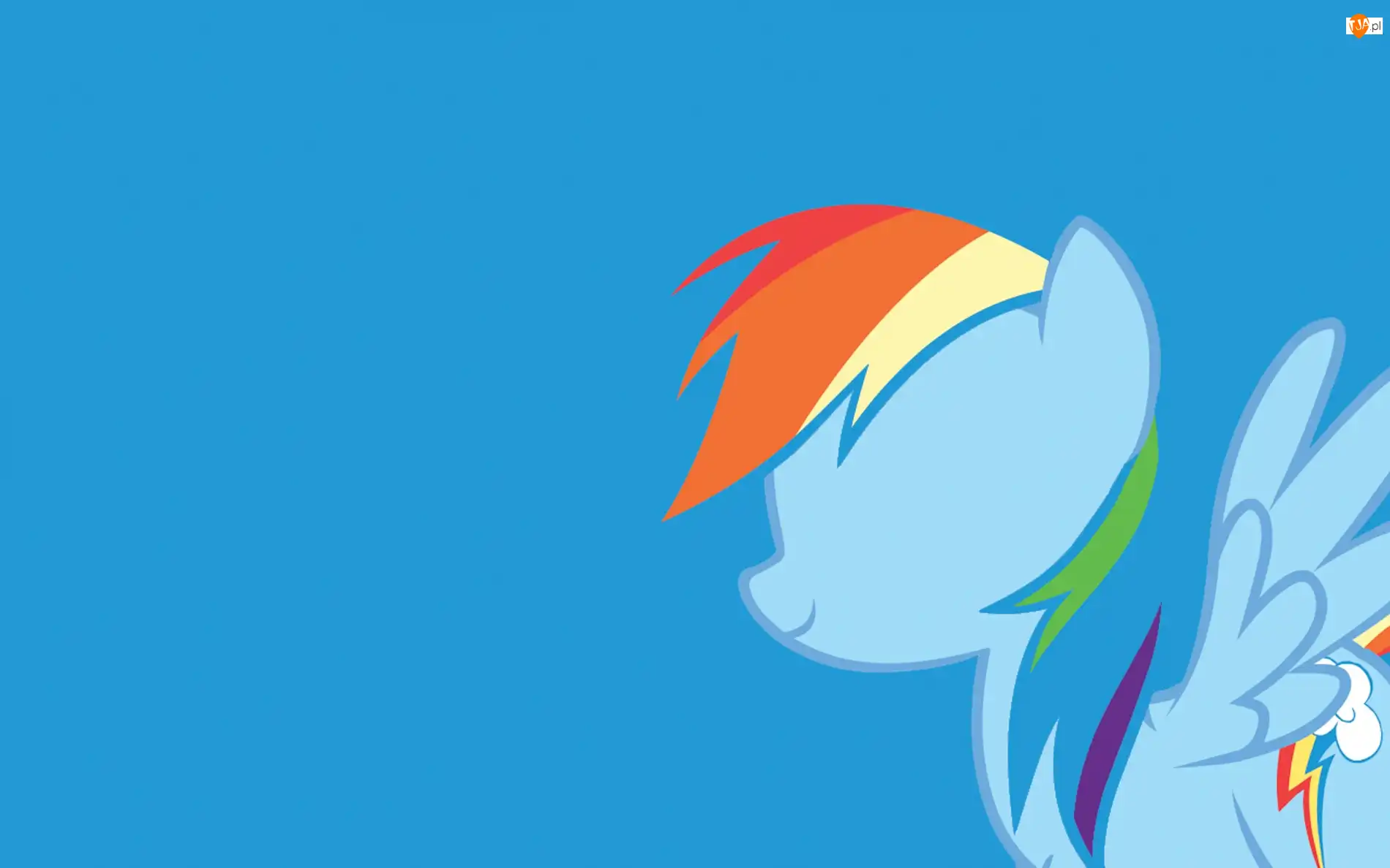 Tło, Rainbow Dash, Niebieskie