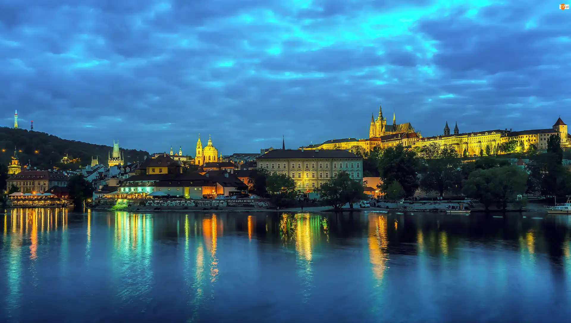 Rzeka Wełtawa, Czechy, Praga