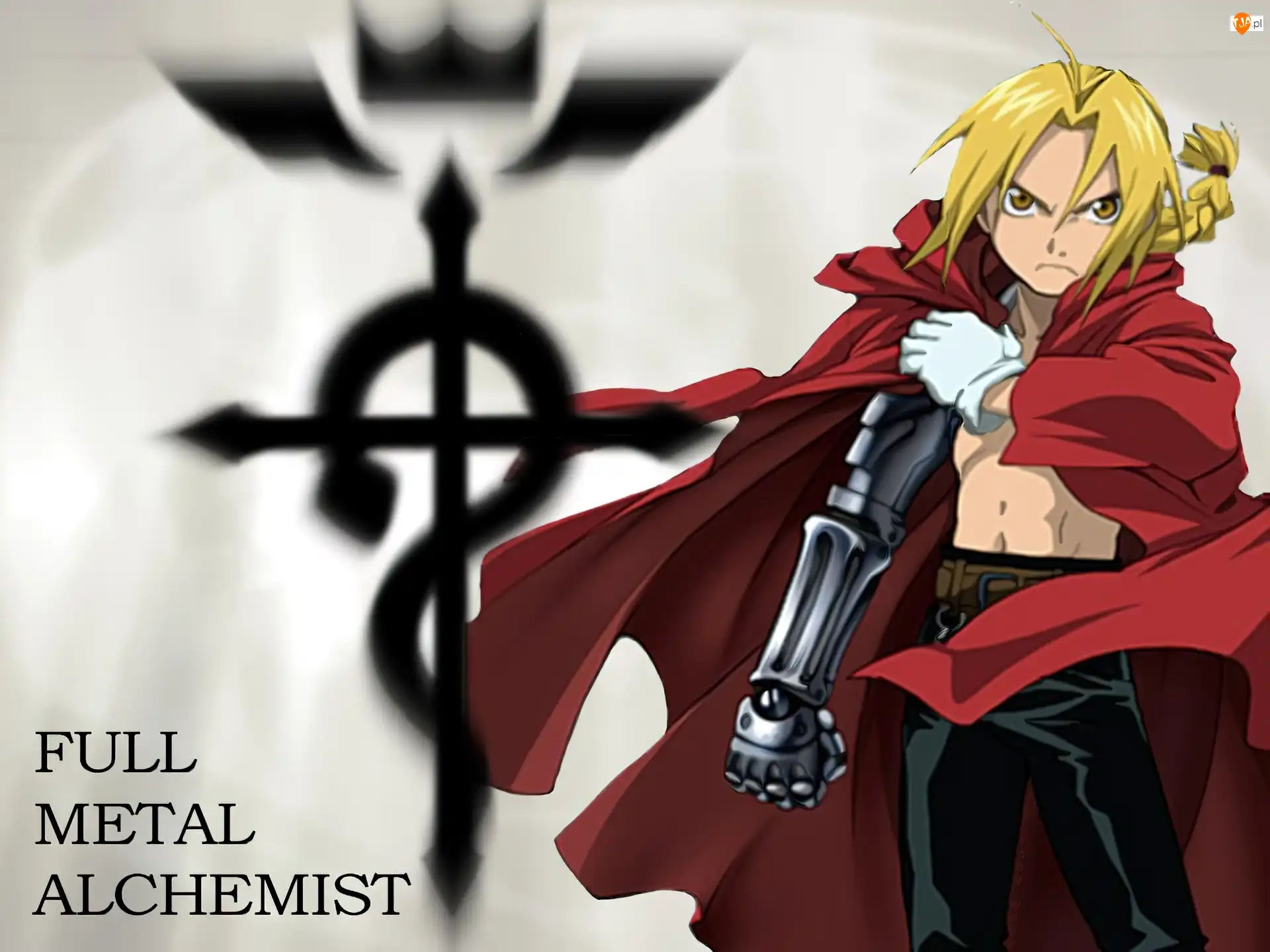 człowiek, peleryna, ręka, Full Metal Alchemist, postać, zbroja