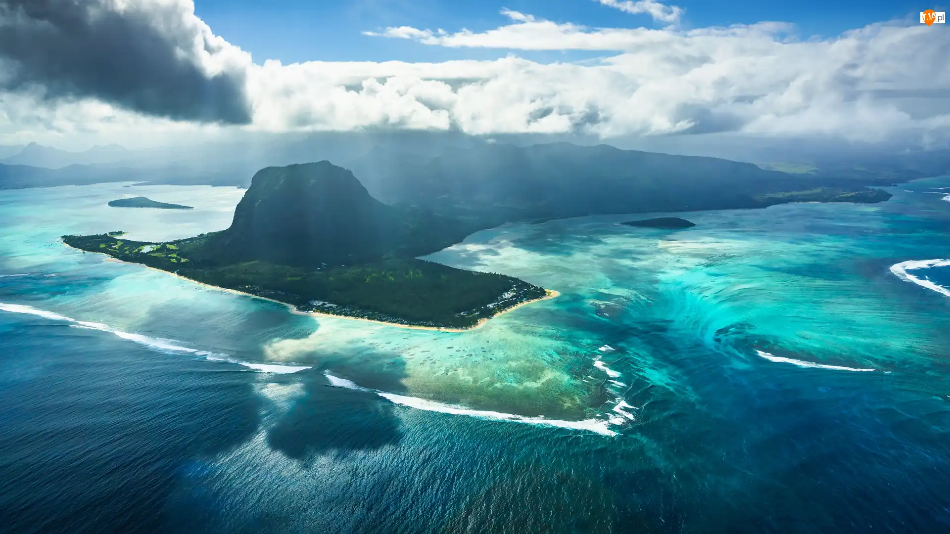 Góry, Mauritius, Le Morne Brabant, Półwysep, Morze