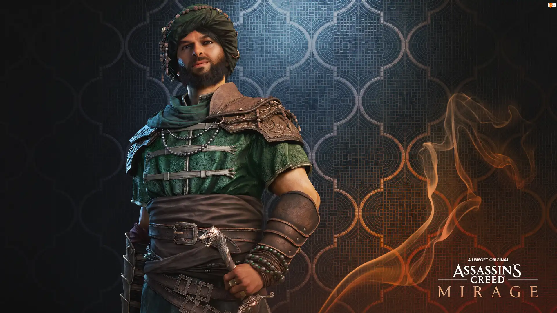 Gra, Plakat, Mężczyzna, Postać, Assassins Creed Mirage