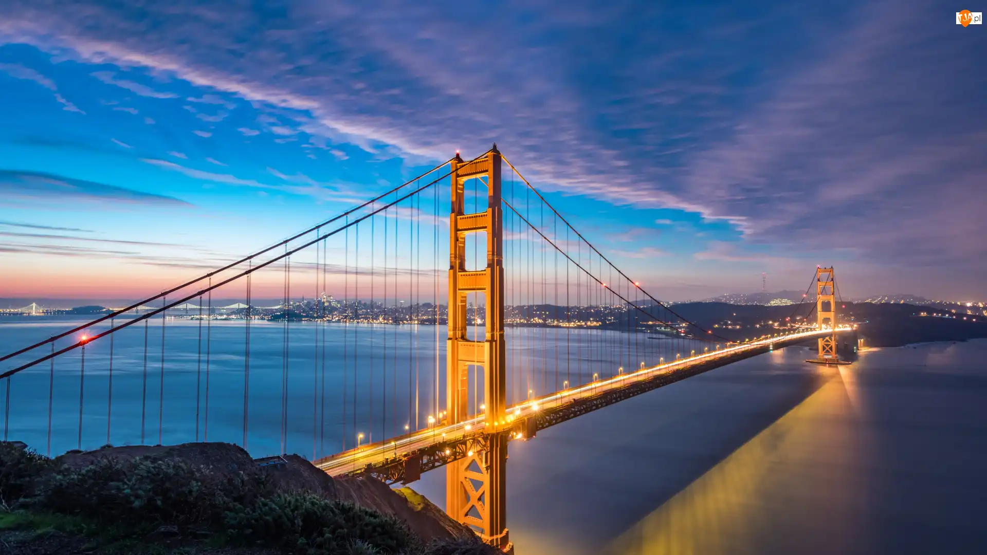 Golden Gate, Stany Zjednoczone, Cieśnina, Most wiszący, San Francisco