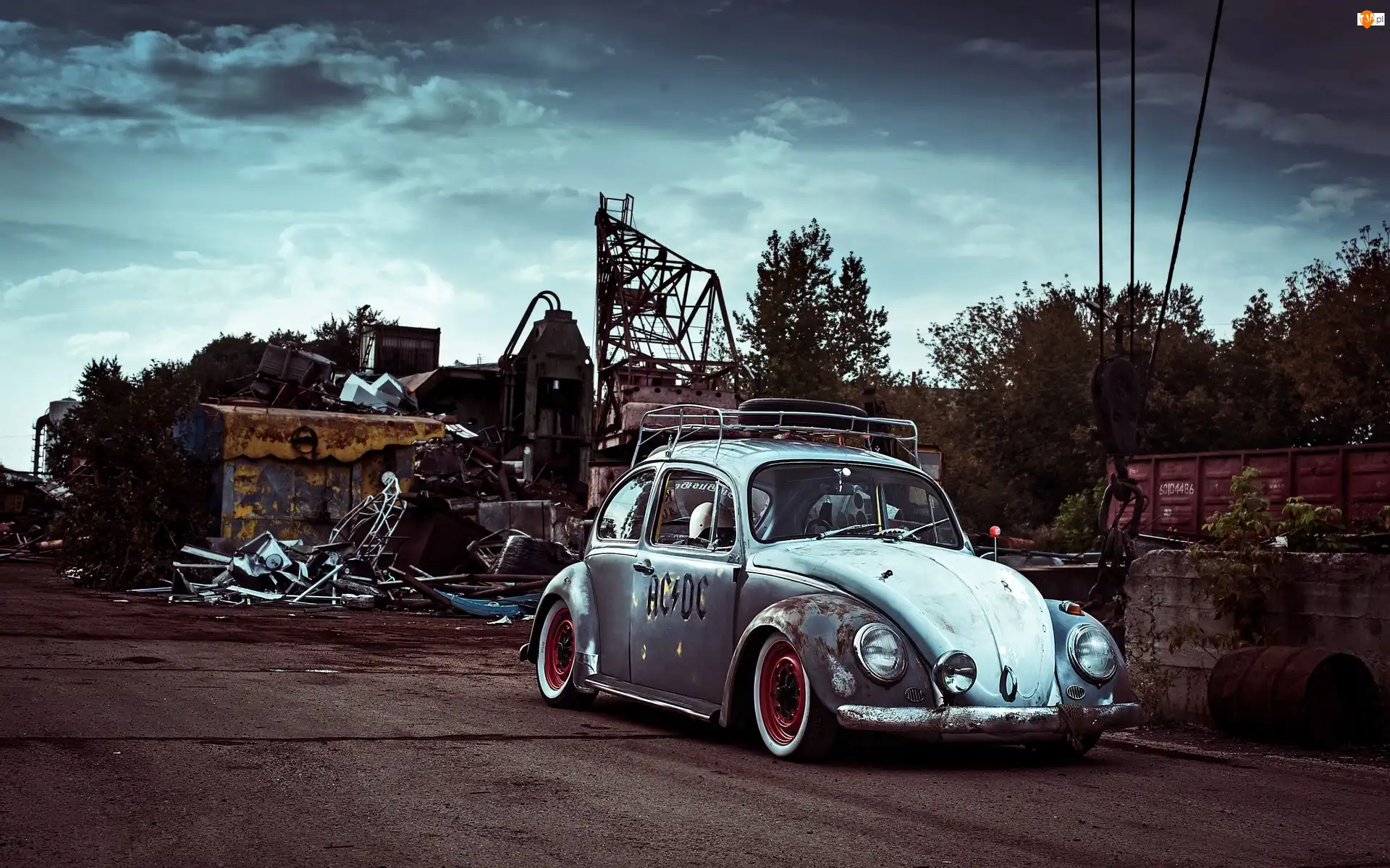 Volkswagen, Złom, Stary, Samochód, Garbus