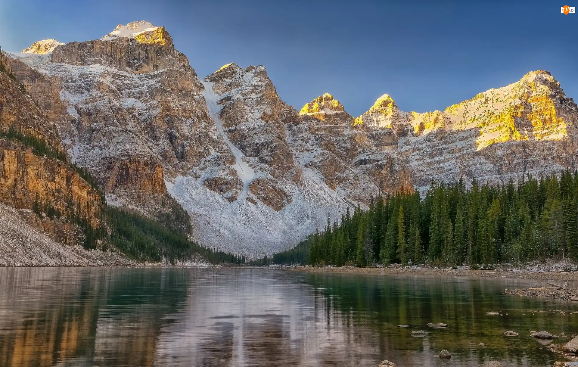 Park Narodowy Banff, Kanada, Góry, Jezioro Moraine