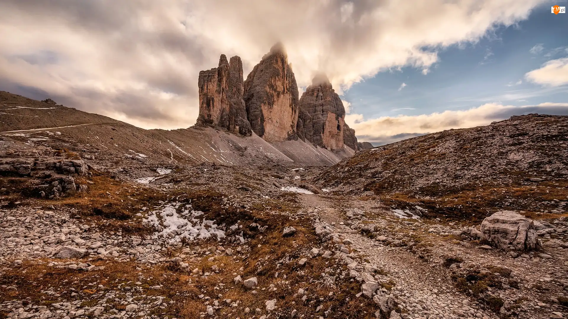 Szczyty, Włochy, Dolomity, Góry, Tre Cime di Lavaredo