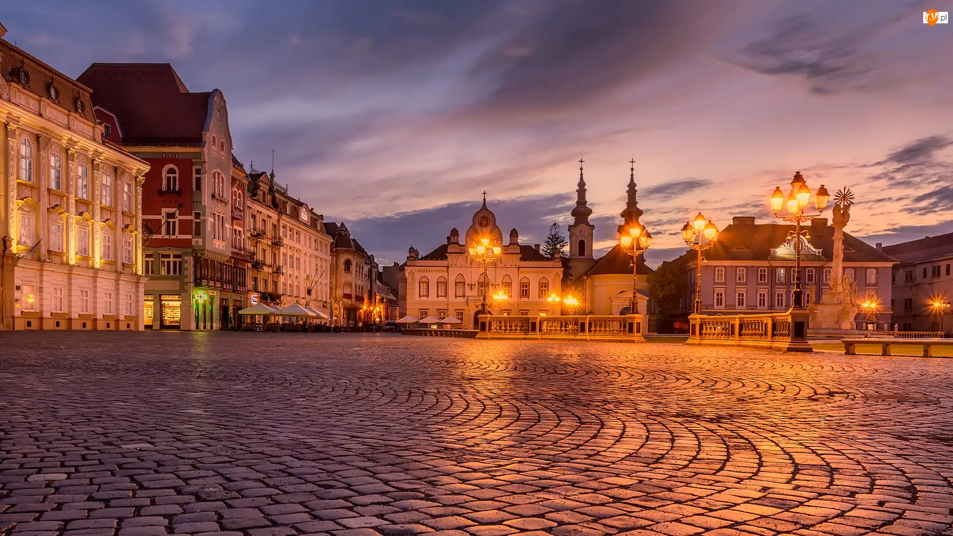Miasto, Rumunia, Domy, Poranek, Timisoara