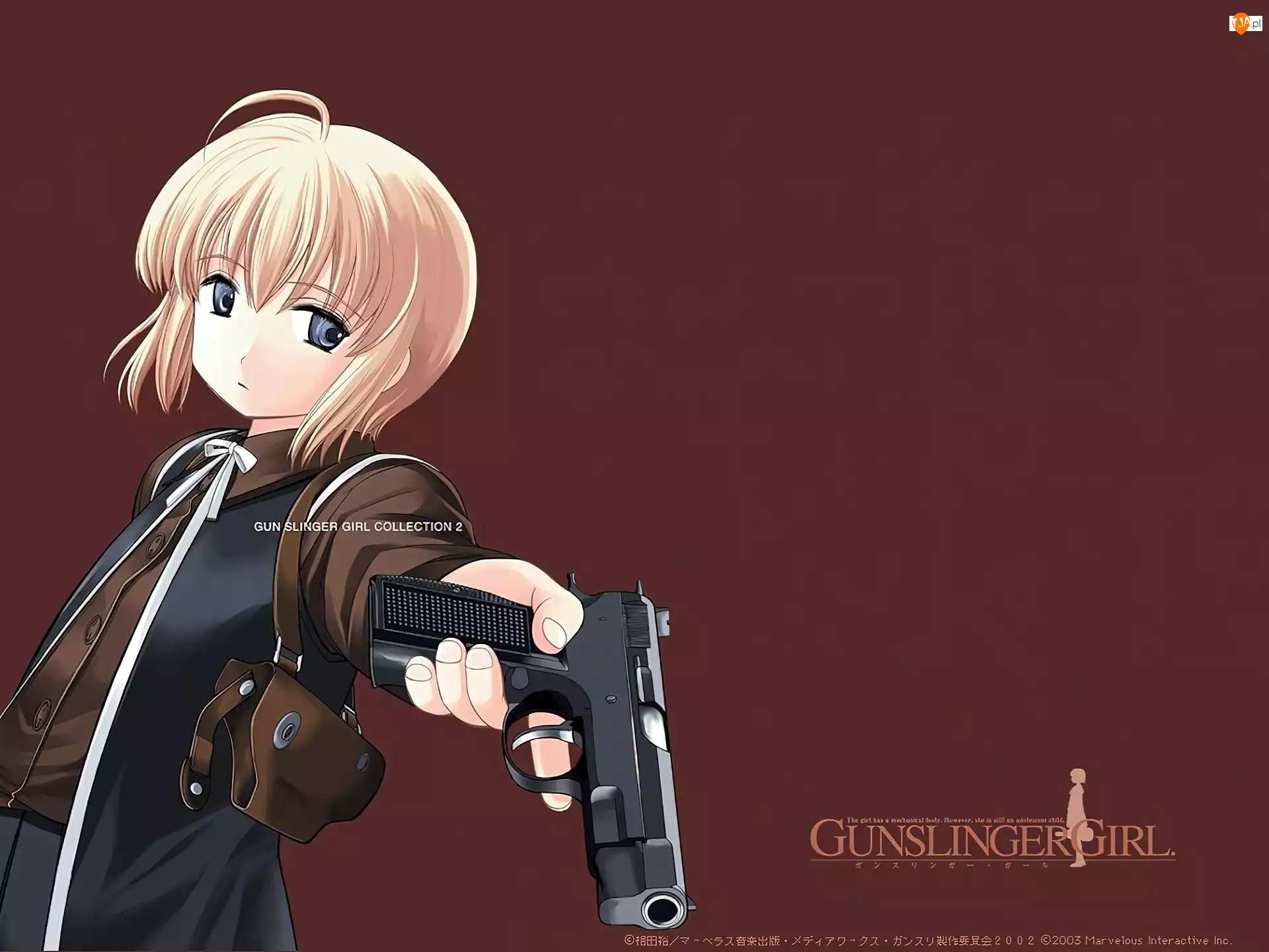 pistolet, Gunslinger Girl, kobieta