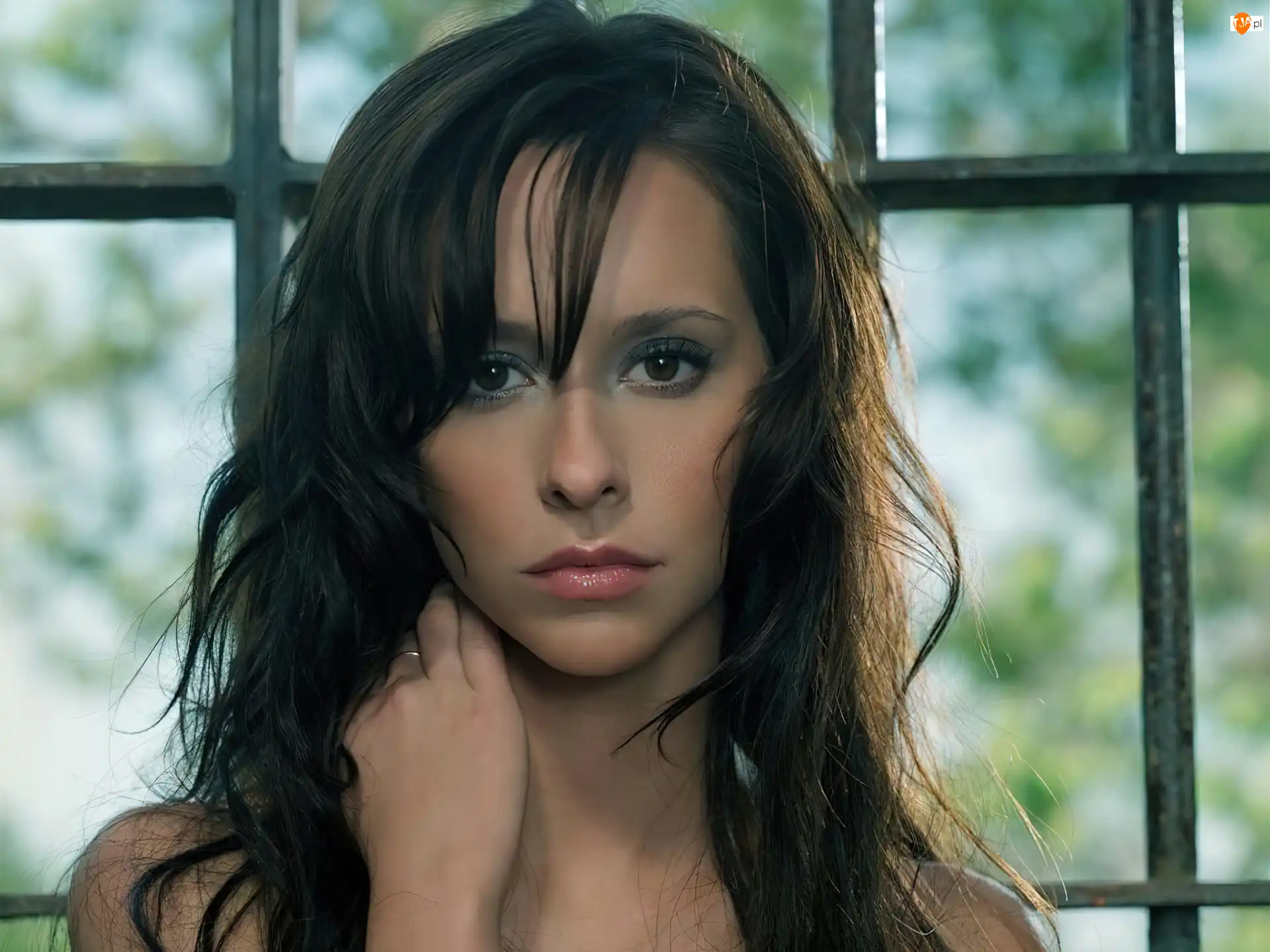 Jennifer Love Hewitt, podkreślone, oczy