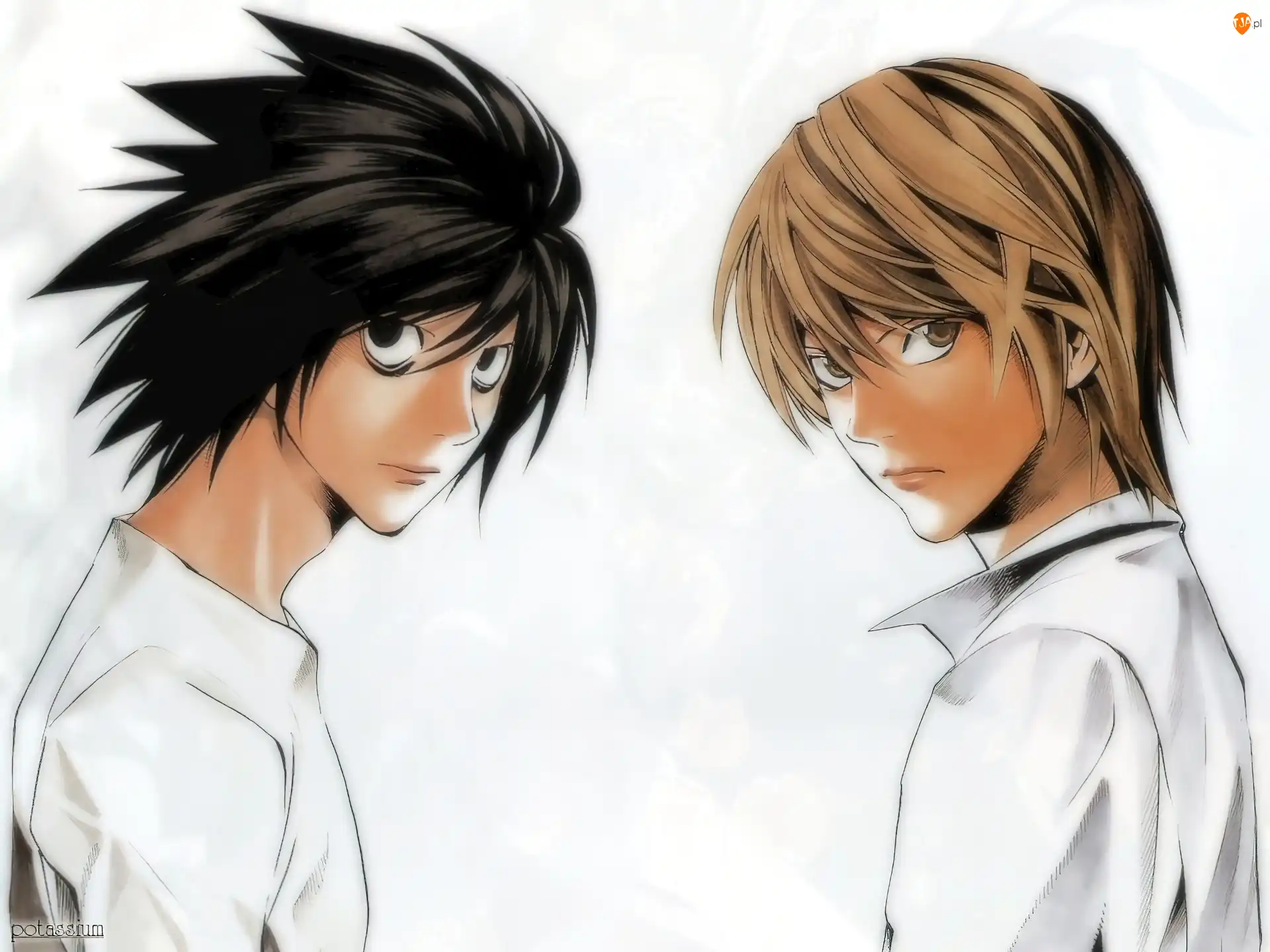 koszula, Death Note, postacie, biały