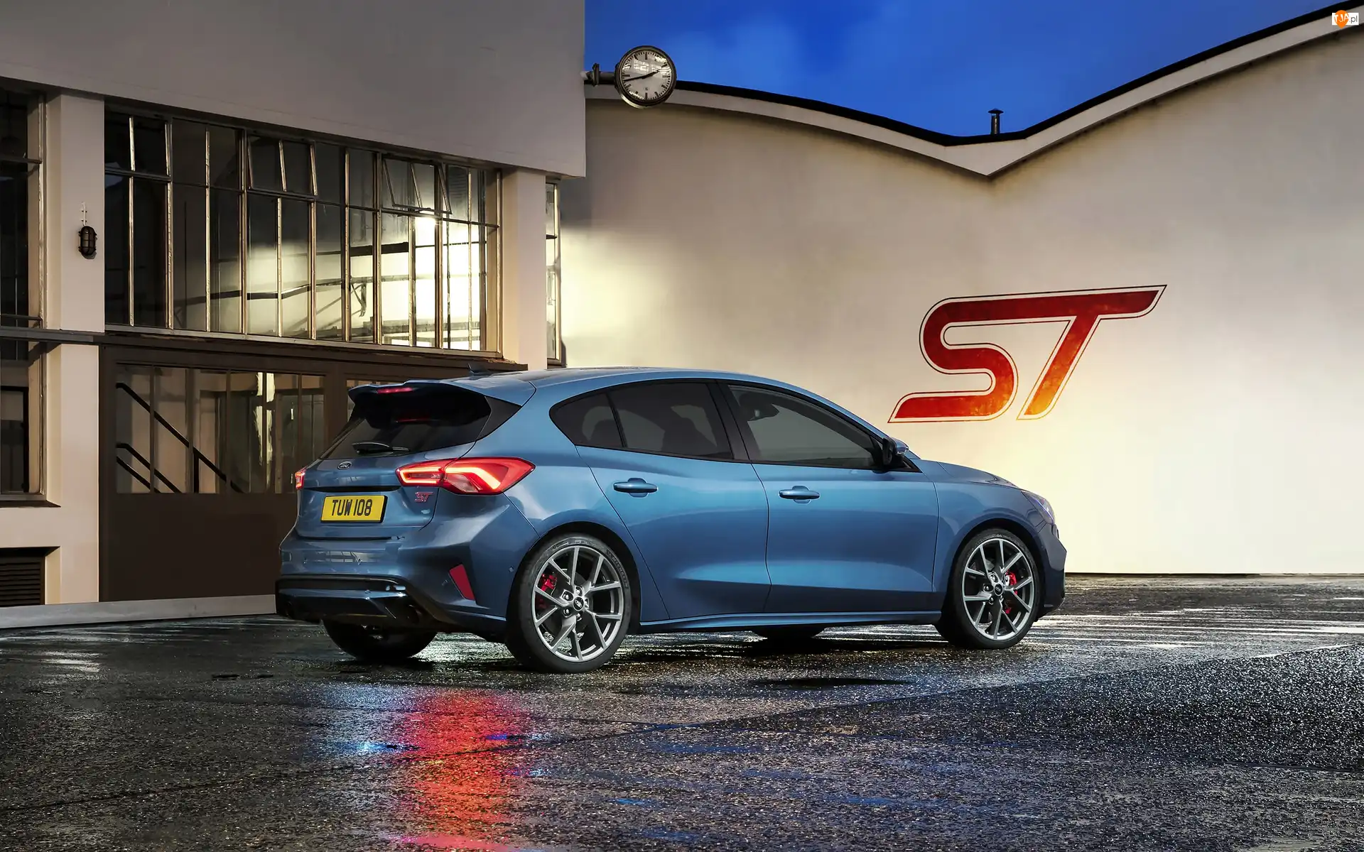 2019, Niebieski, Ford Focus ST, Hatchback