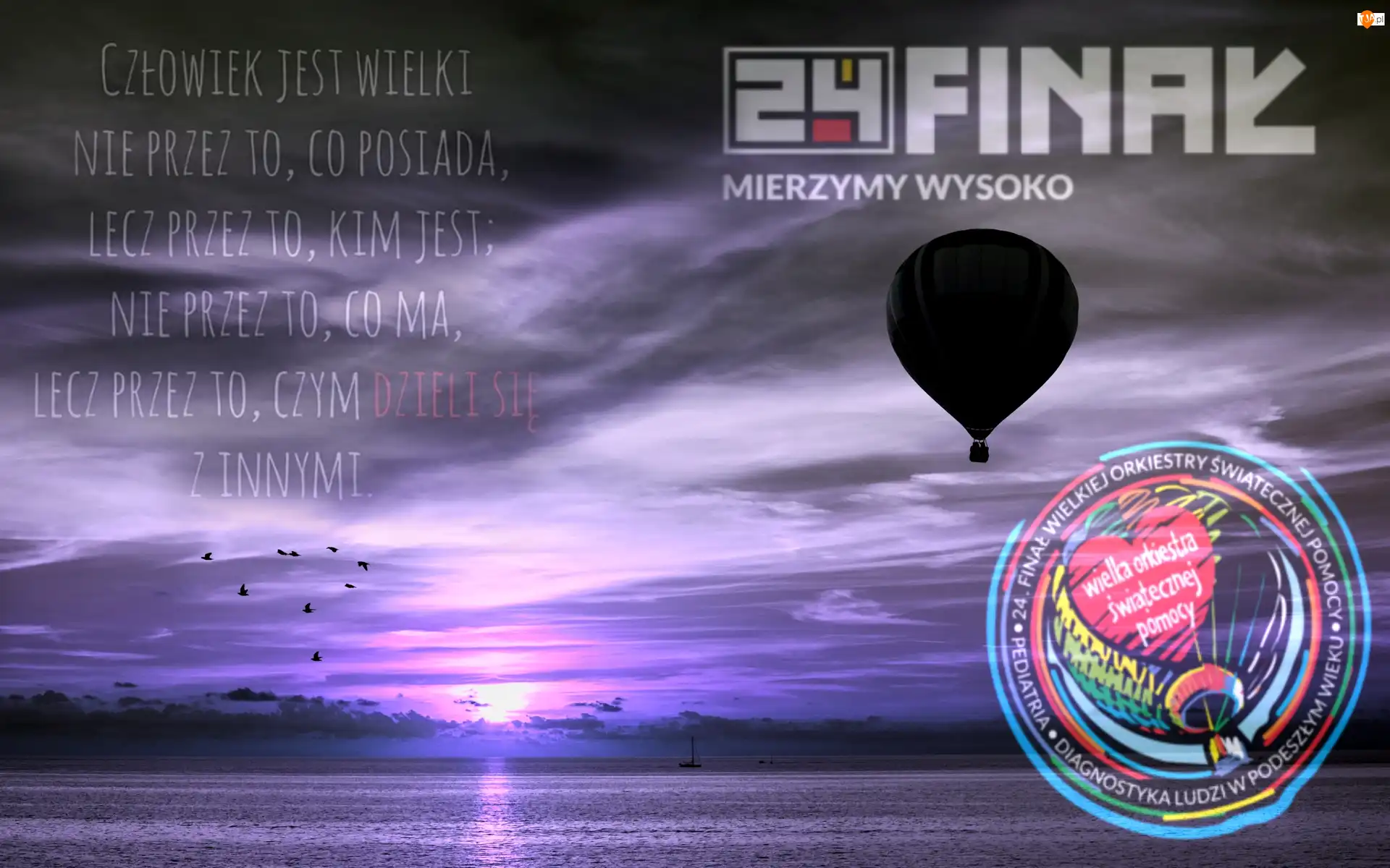 Zachód Słońca, WOŚP, Balon