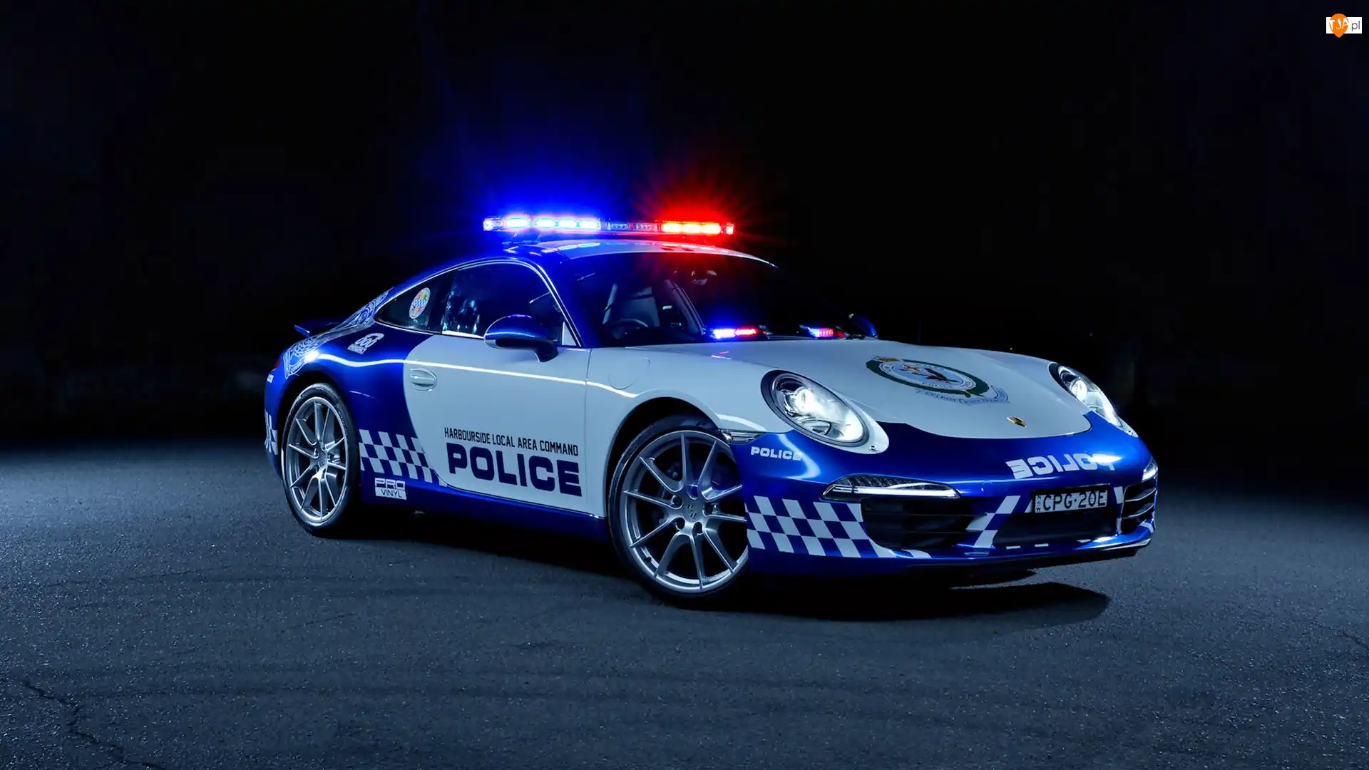 2014, Samochód, Policyjny, Porsche 911 Carrera