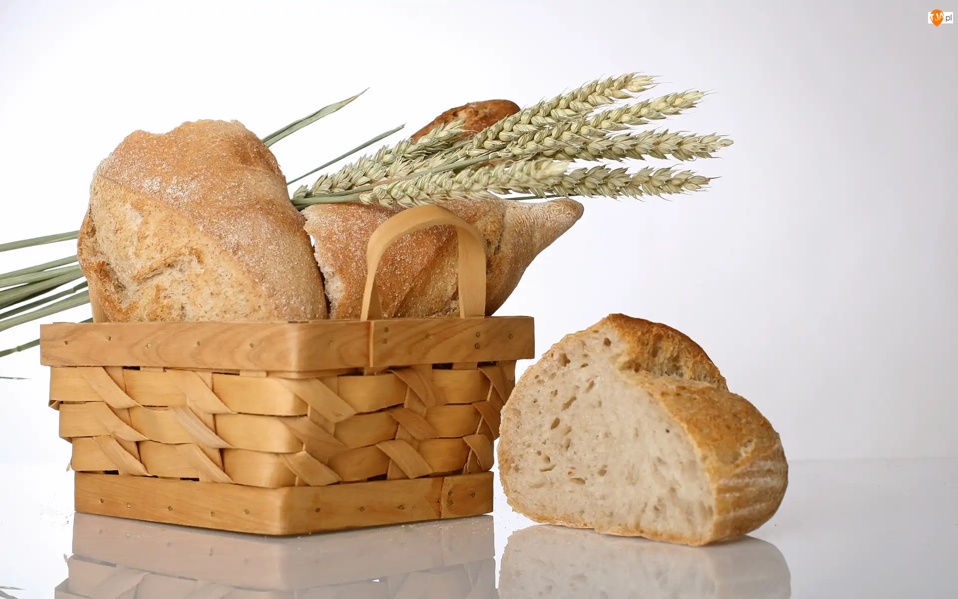Zboża, Koszyk, Chleb, Kłosy