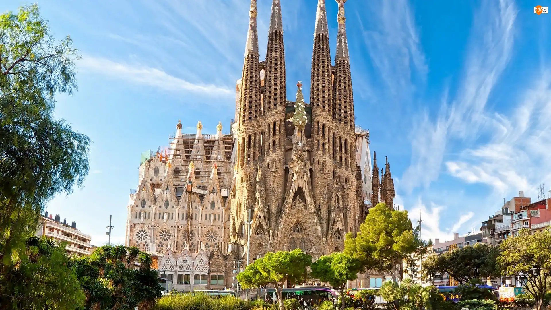 Kościół, Sagrada Familia, Barcelona, Hiszpania, Świątynia Pokutna Świętej Rodziny