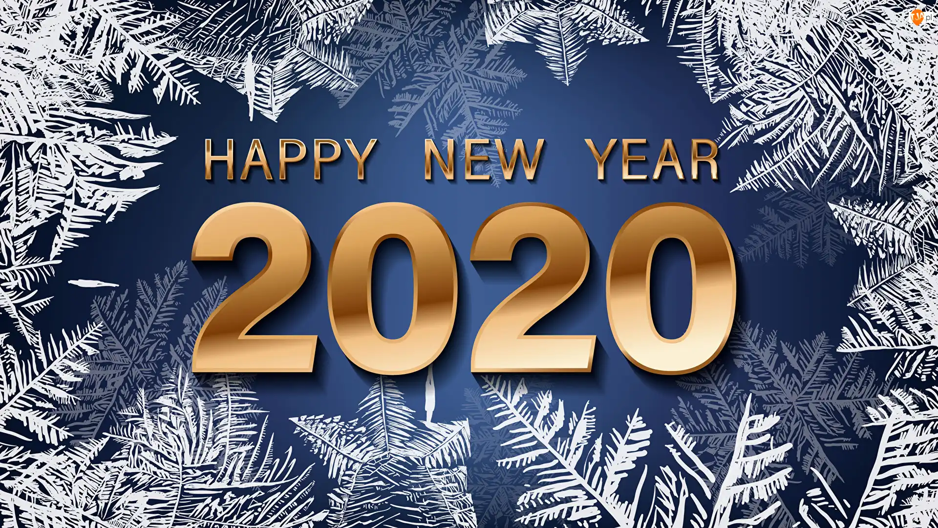 2020, Nowy Rok, Napis, Grafika, Cyfry, Happy New Year