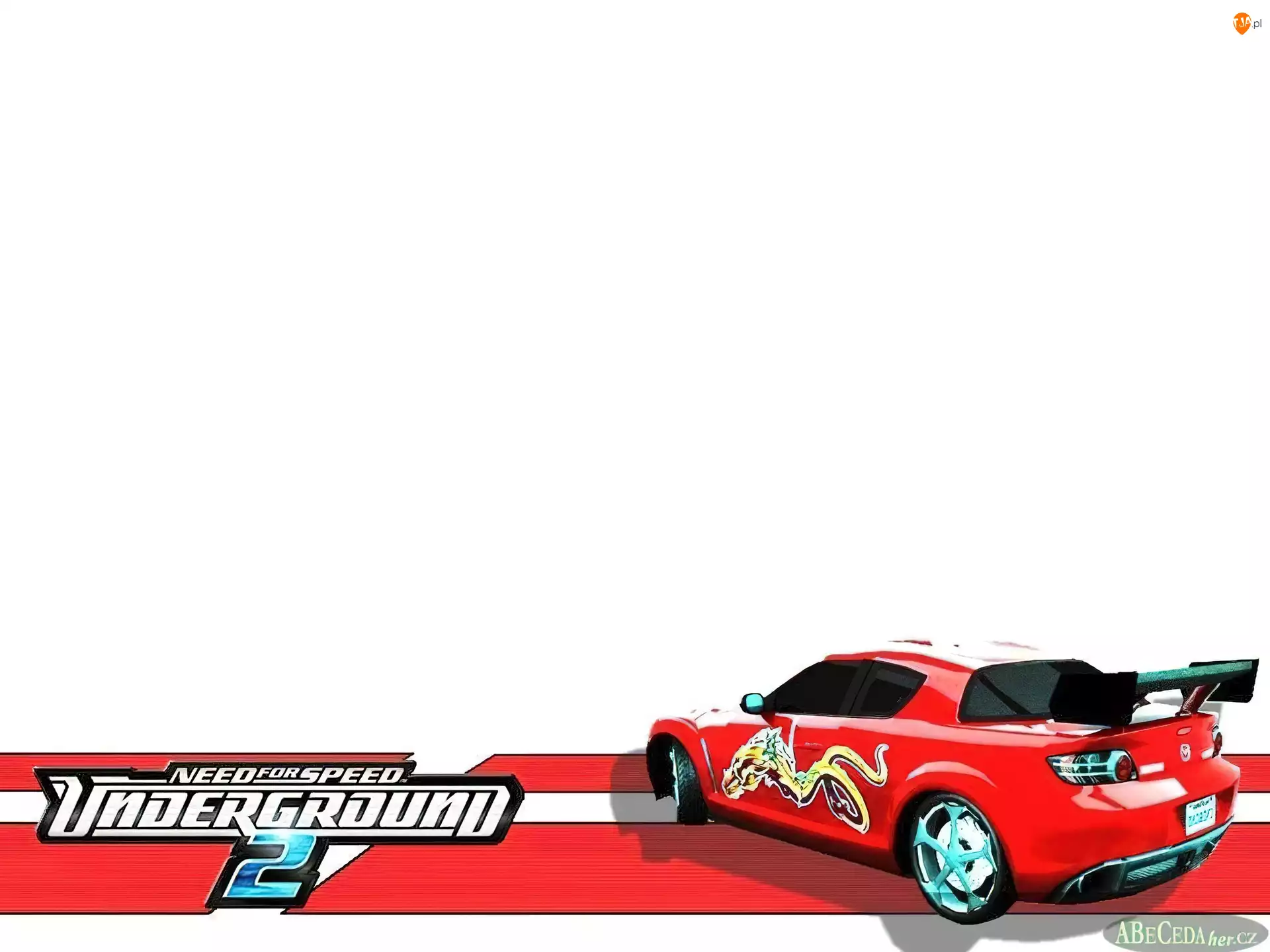 Need For Speed Underground 2, logo, samochód, mazda
