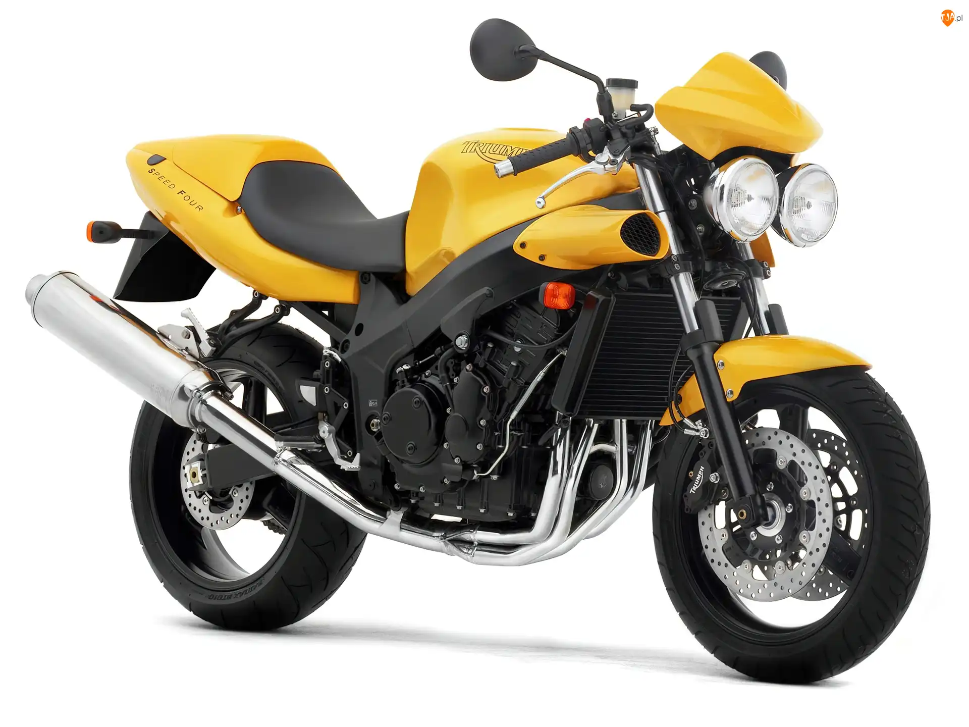 Lampa, Żółty, Triumph Speed Four, Podwójna
