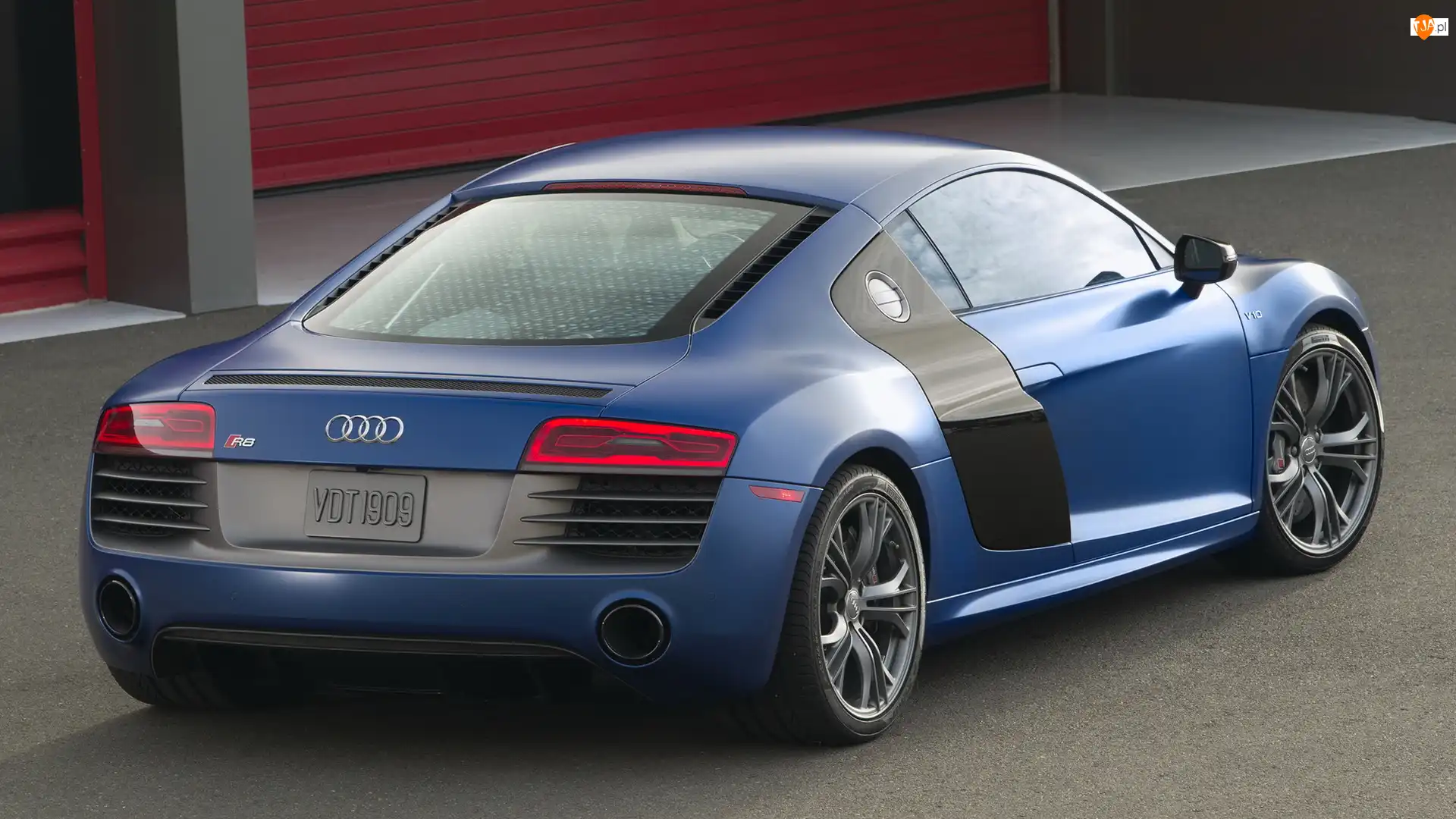 Tył, Niebieskie, Audi R8