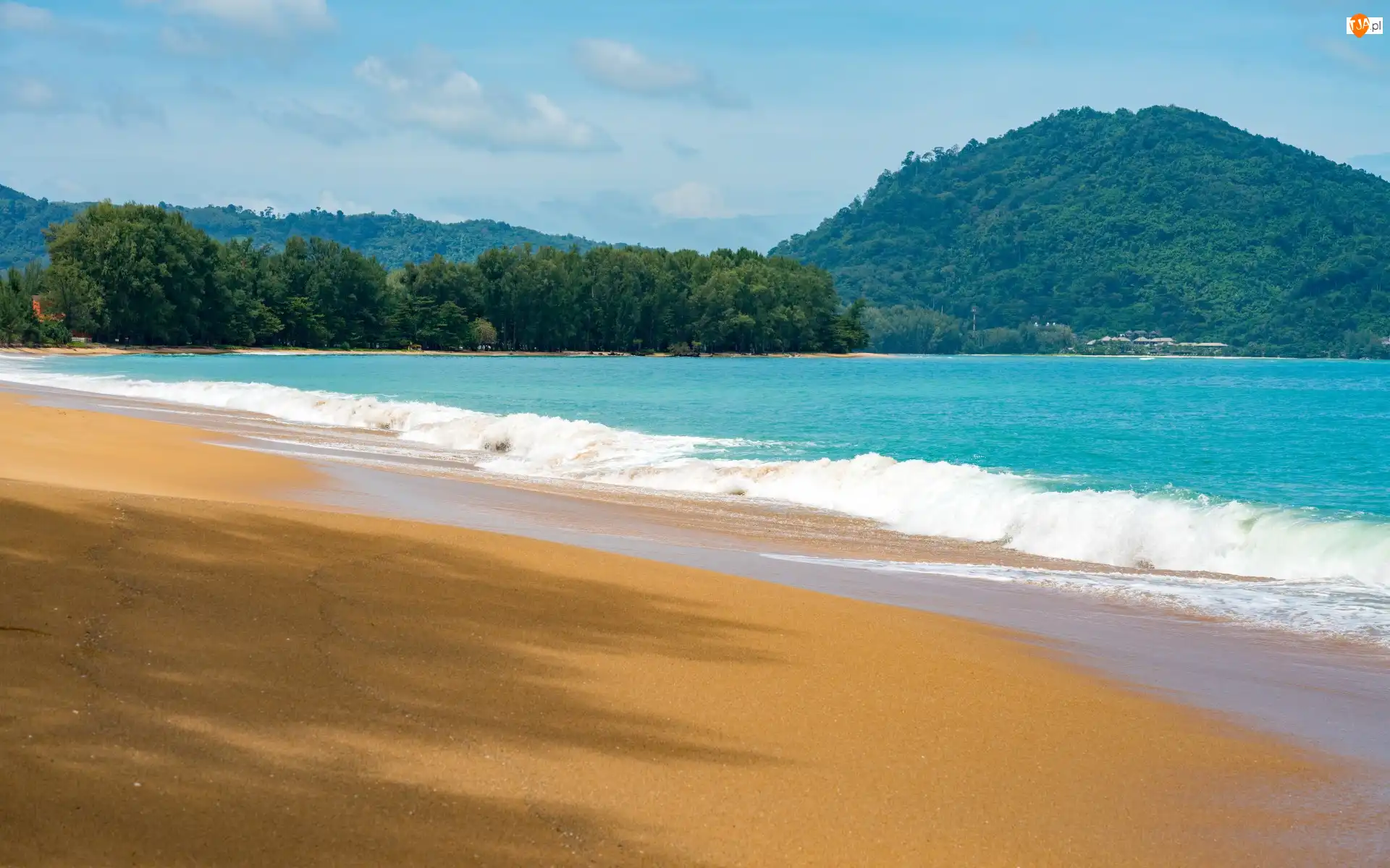 Morze, Wzgórze, Piasek, Plaża, Fala