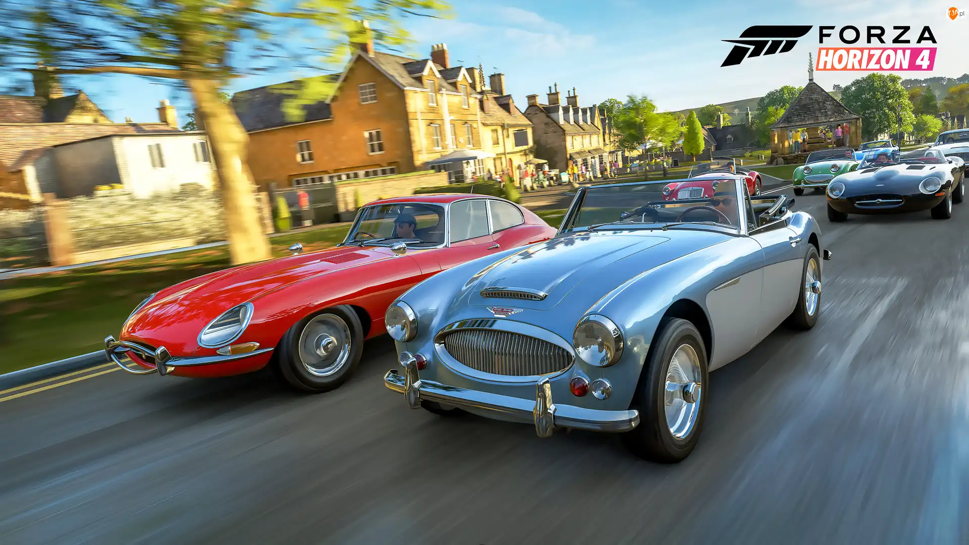 Forza Horizon 4, Gra, Oldtimers, Plakat, Samochody zabytkowe, Wyścig