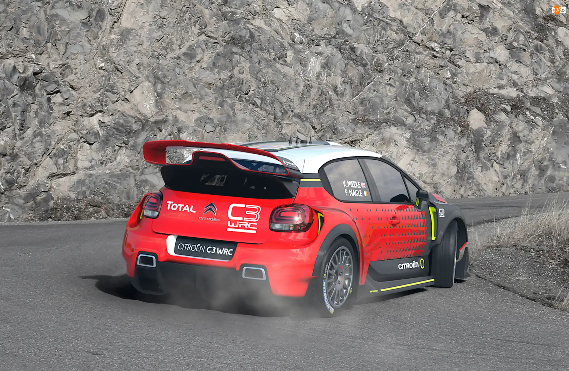 Droga, Rajdowy, Citroen C3 WRC, 2017