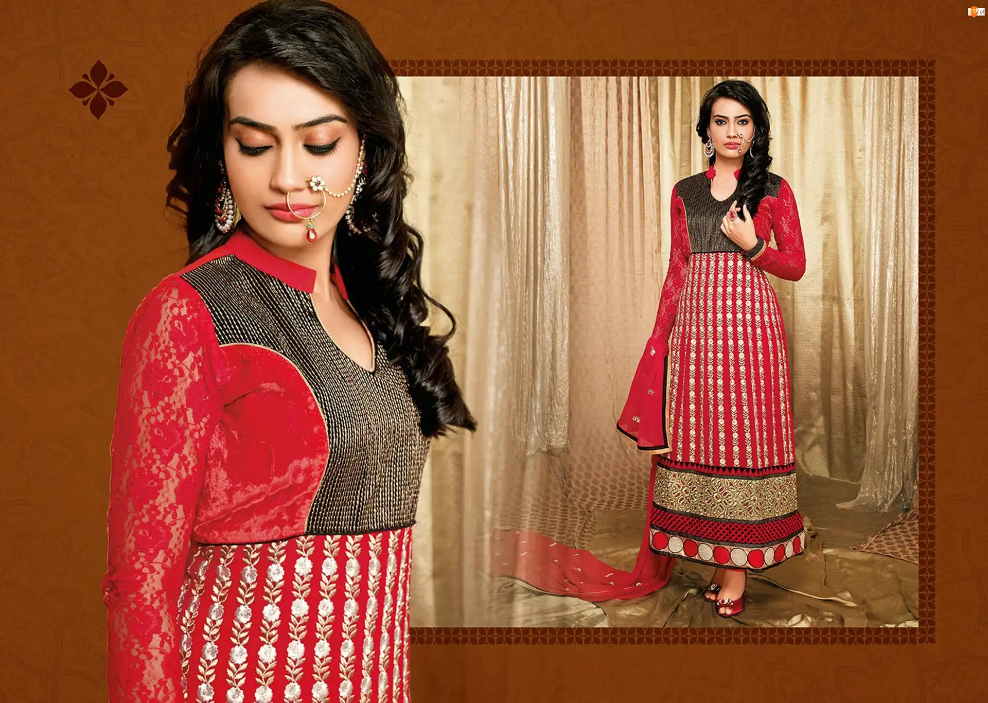 Salwar, Makijaż, Strój, Kobieta, Kameez