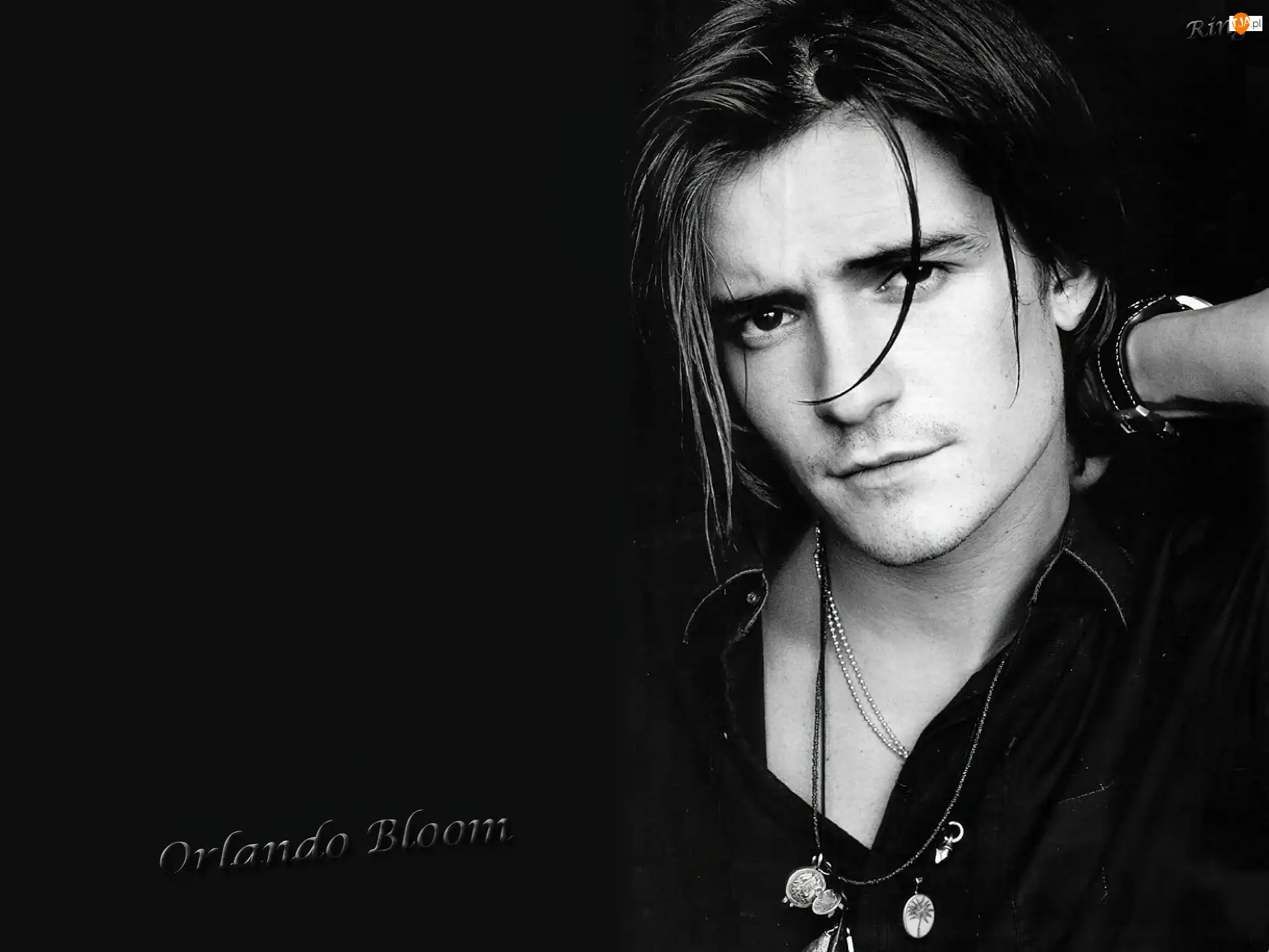 ciemne włosy, Orlando Bloom